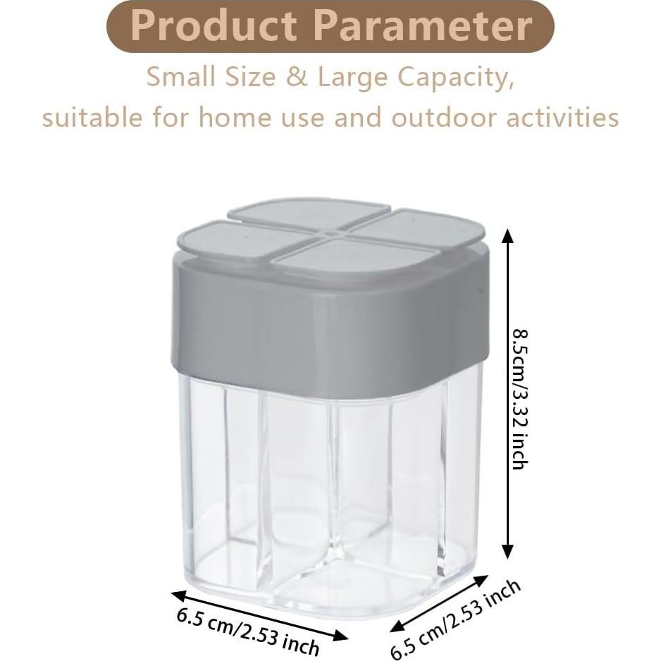 Tarros de Especias 4 en 1 DSIOHFEI, Portátil para Camping