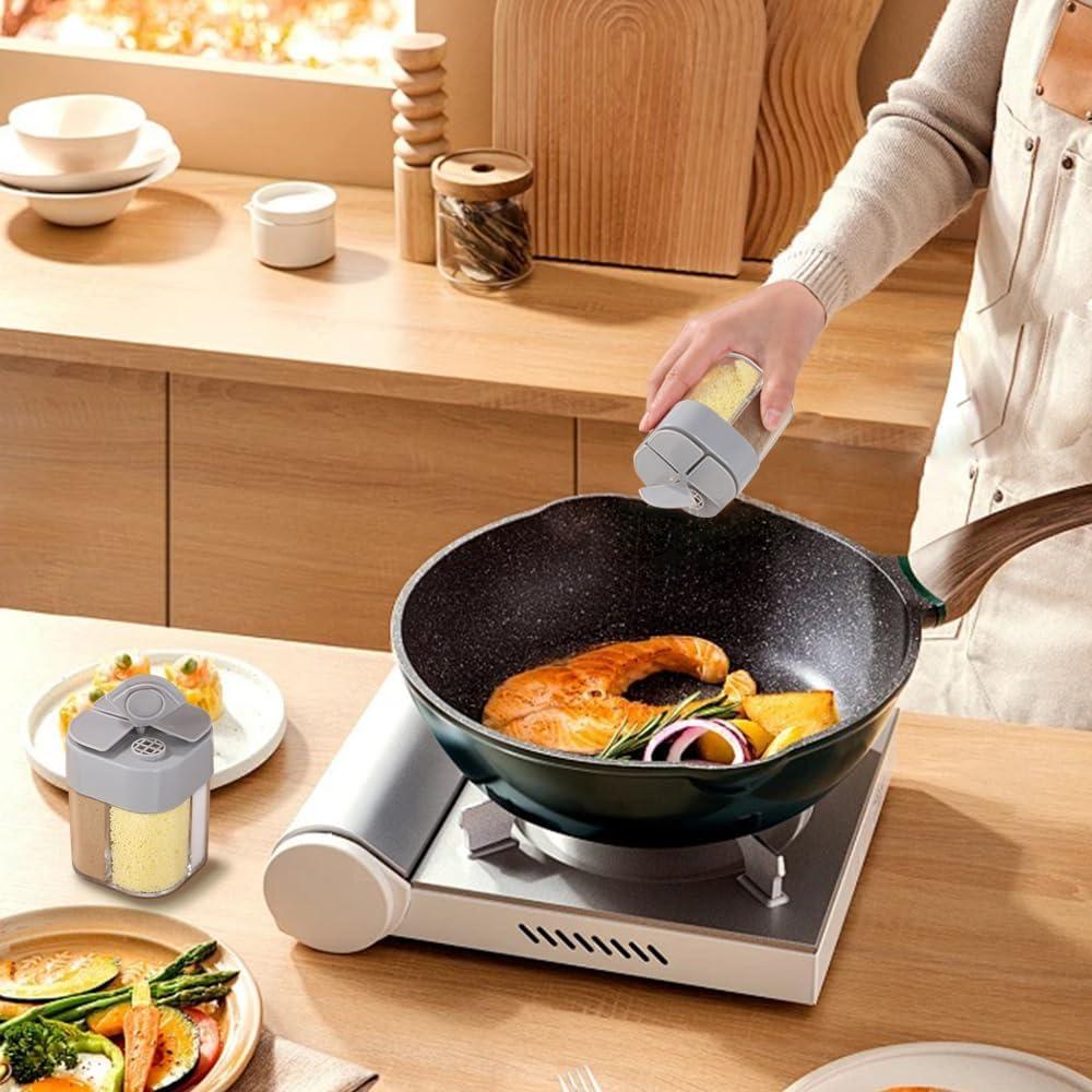 Tarros de Especias 4 en 1 DSIOHFEI, Portátil para Camping