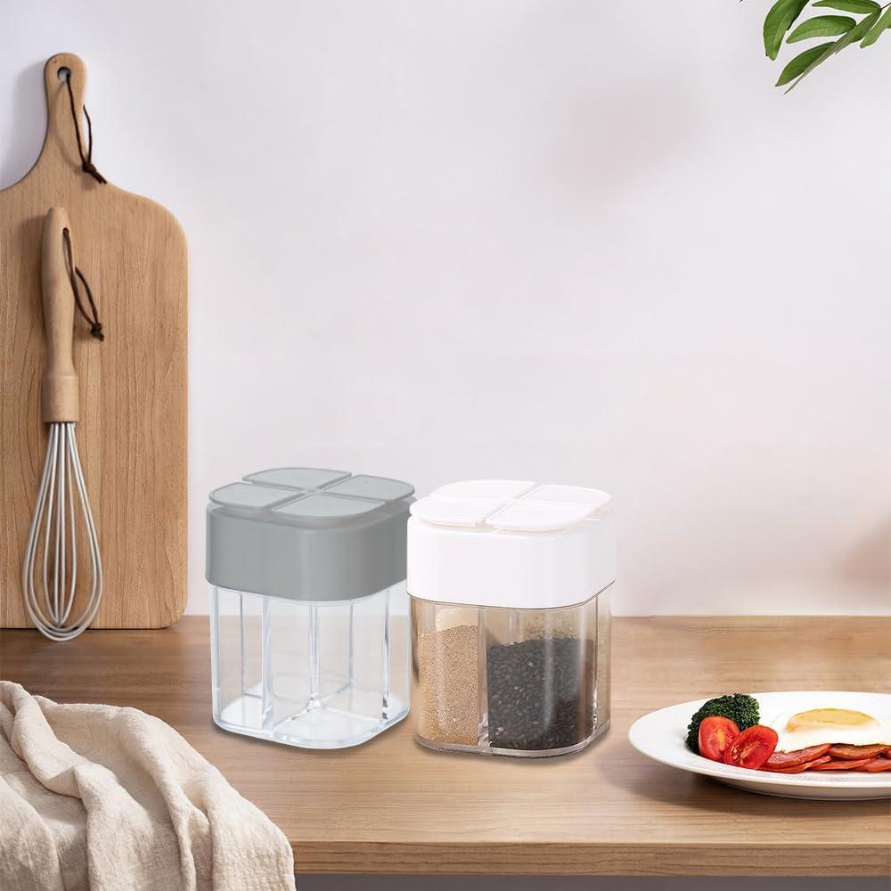 Tarros de Especias 4 en 1 DSIOHFEI, Portátil para Camping