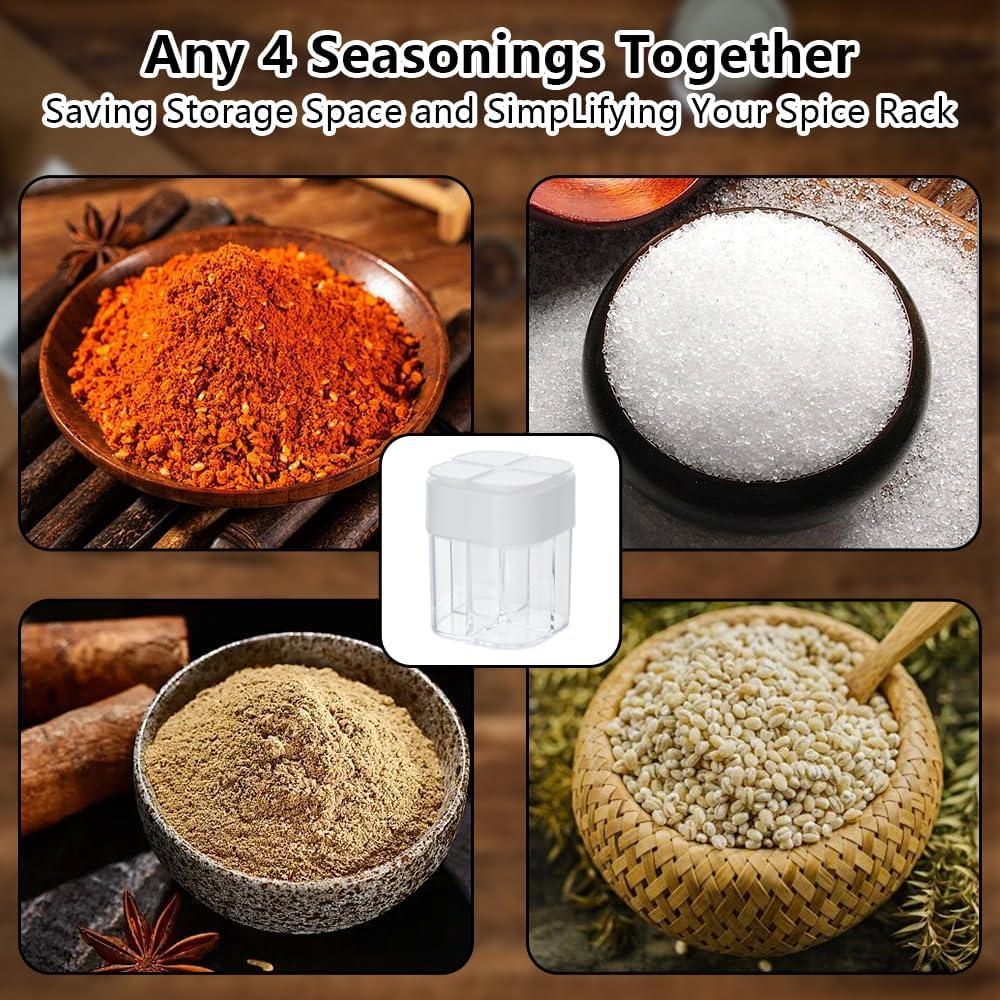 Tarros de Especias 4 en 1 DSIOHFEI, Portátil para Camping