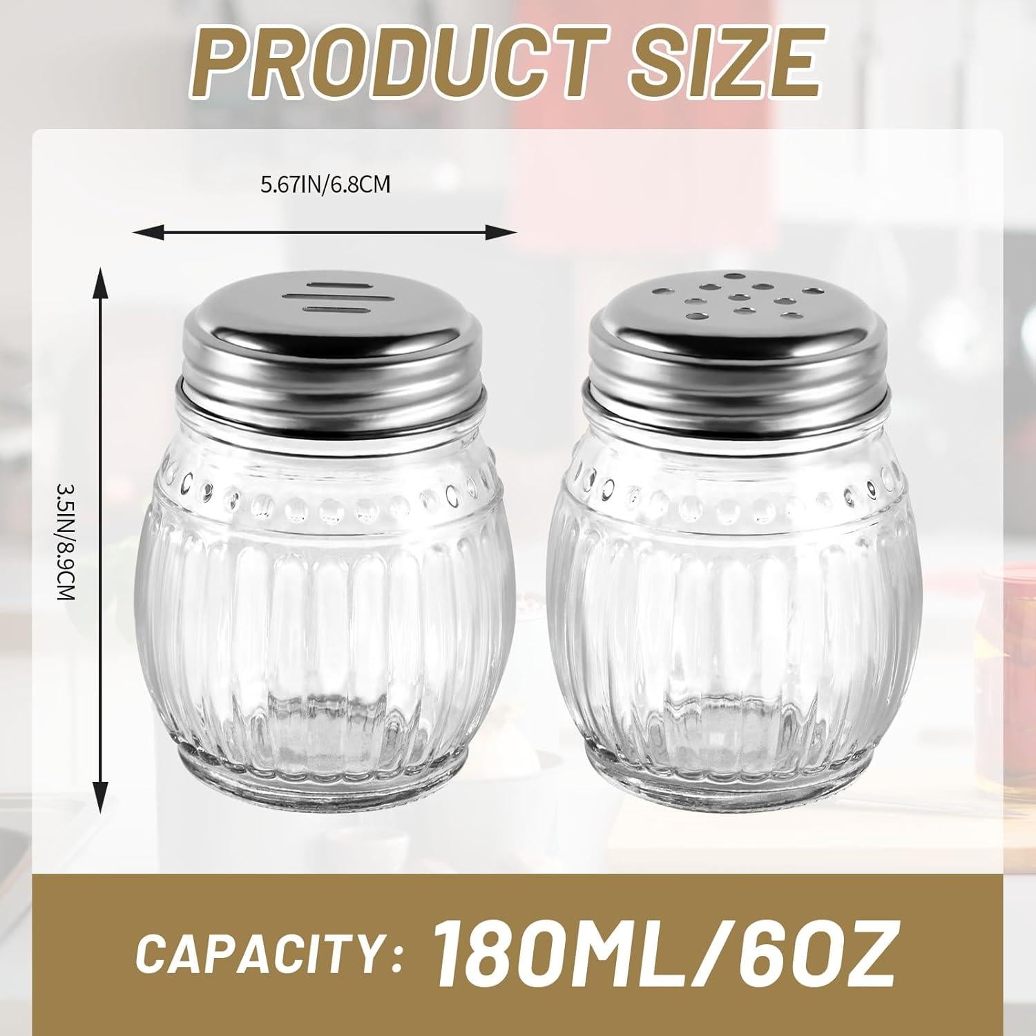 Juego de Saleros y Pimenteros Wongblee 170g Vidrio Inoxidable