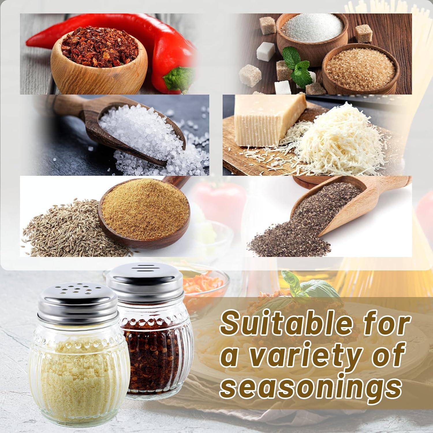 Juego de Saleros y Pimenteros Wongblee 170g Vidrio Inoxidable