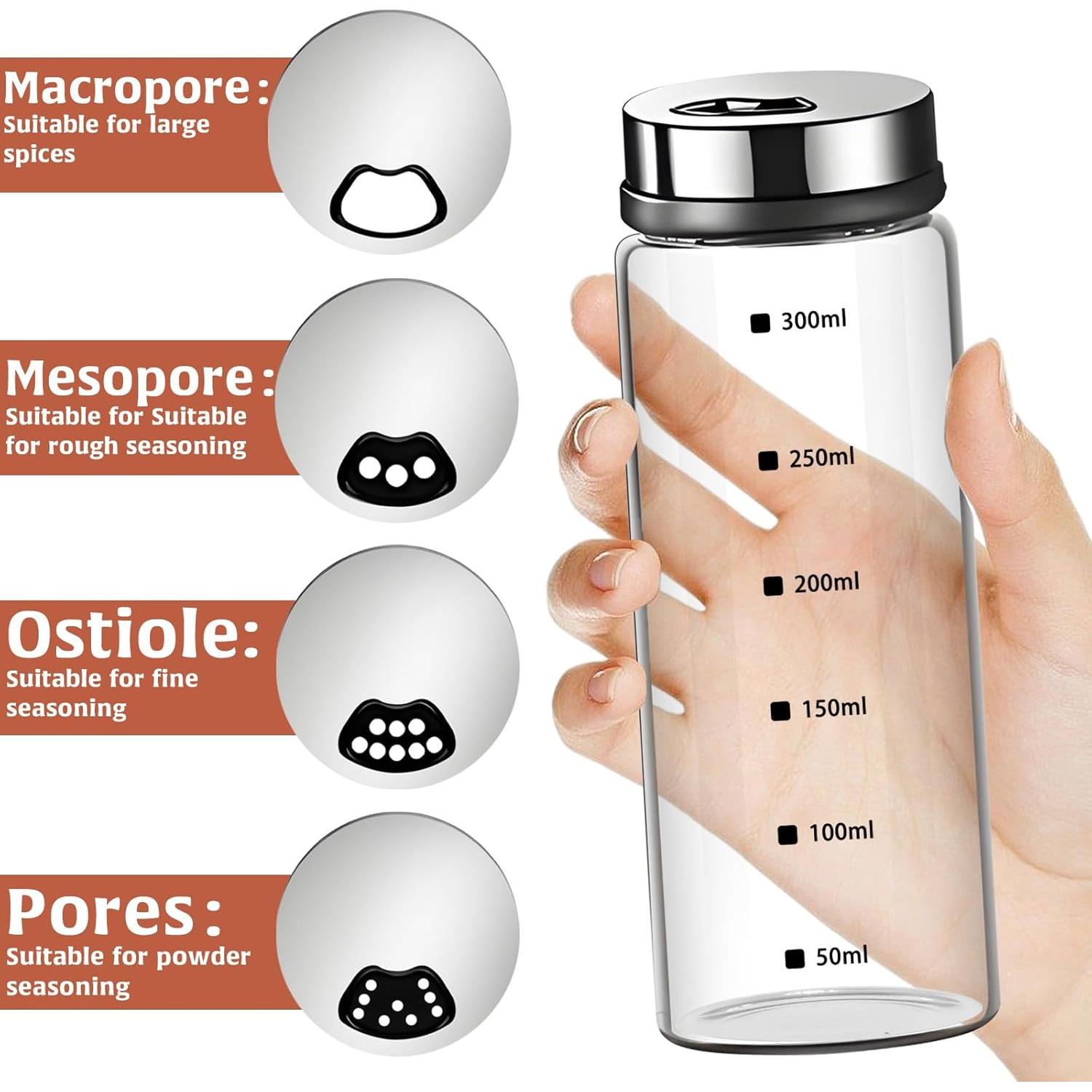 Set 2 Saleros y Pimenteros HINGTAI de Vidrio 420g