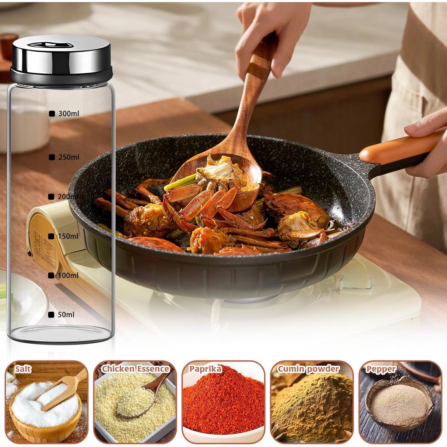 Set 2 Saleros y Pimenteros HINGTAI de Vidrio 420g