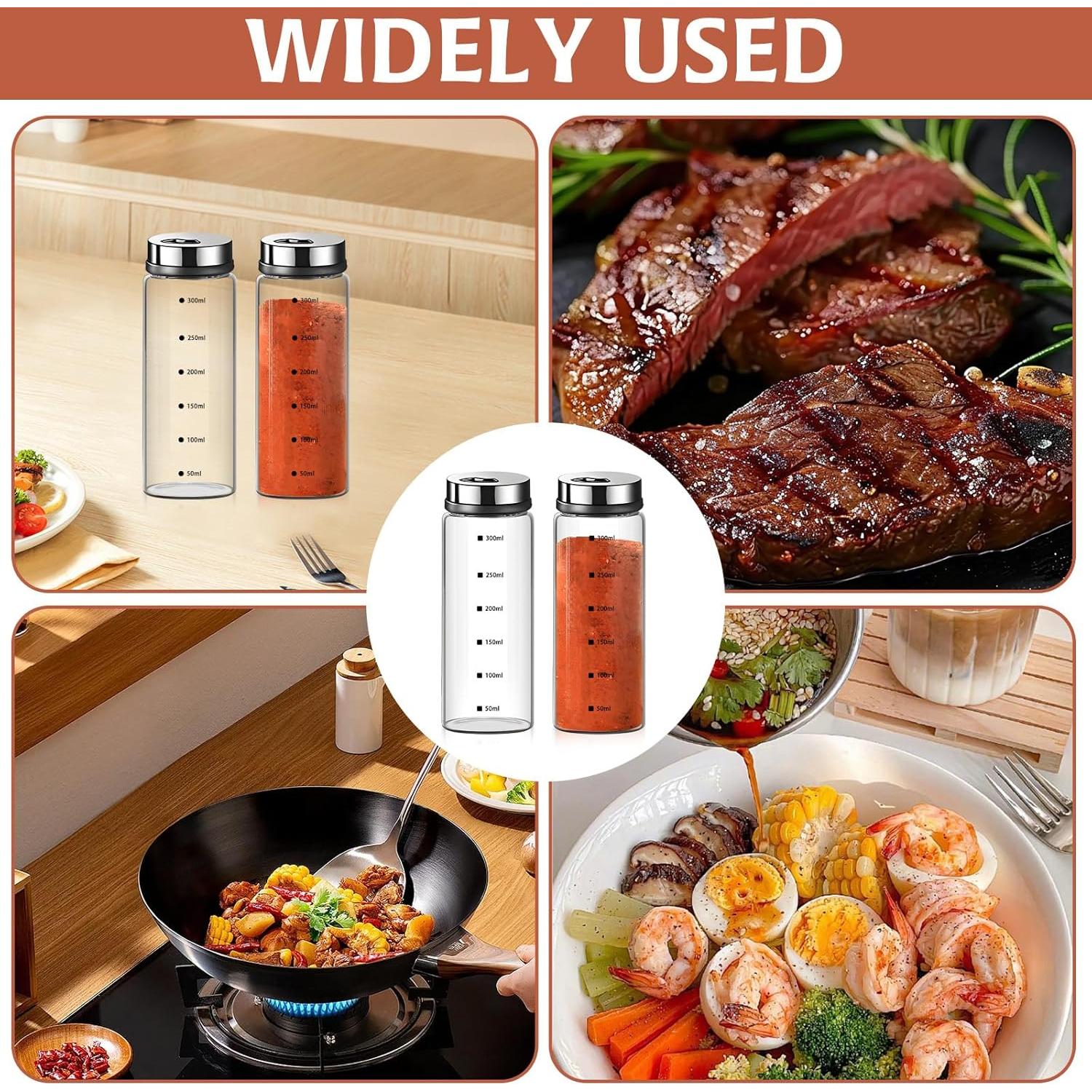 Set 2 Saleros y Pimenteros HINGTAI de Vidrio 420g