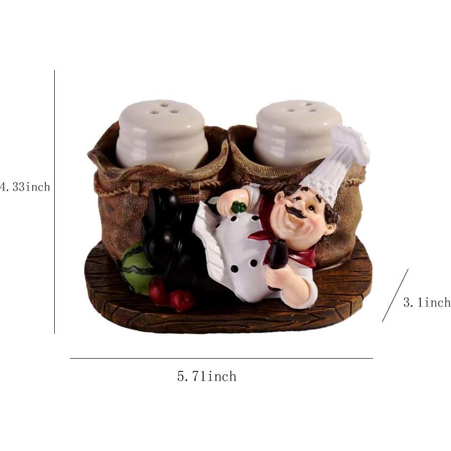 Set de Botellas de Especias Chef SMANTA - Vidrio y Resina 75ml