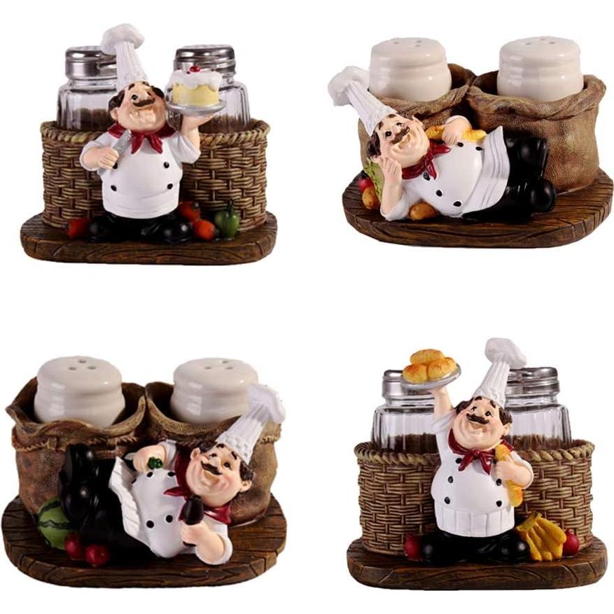 Set de Botellas de Especias Chef SMANTA - Vidrio y Resina 75ml