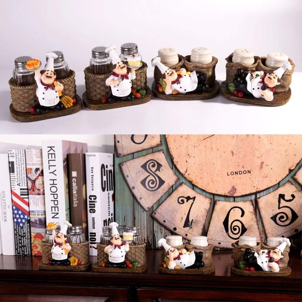 Set de Botellas de Especias Chef SMANTA - Vidrio y Resina 75ml