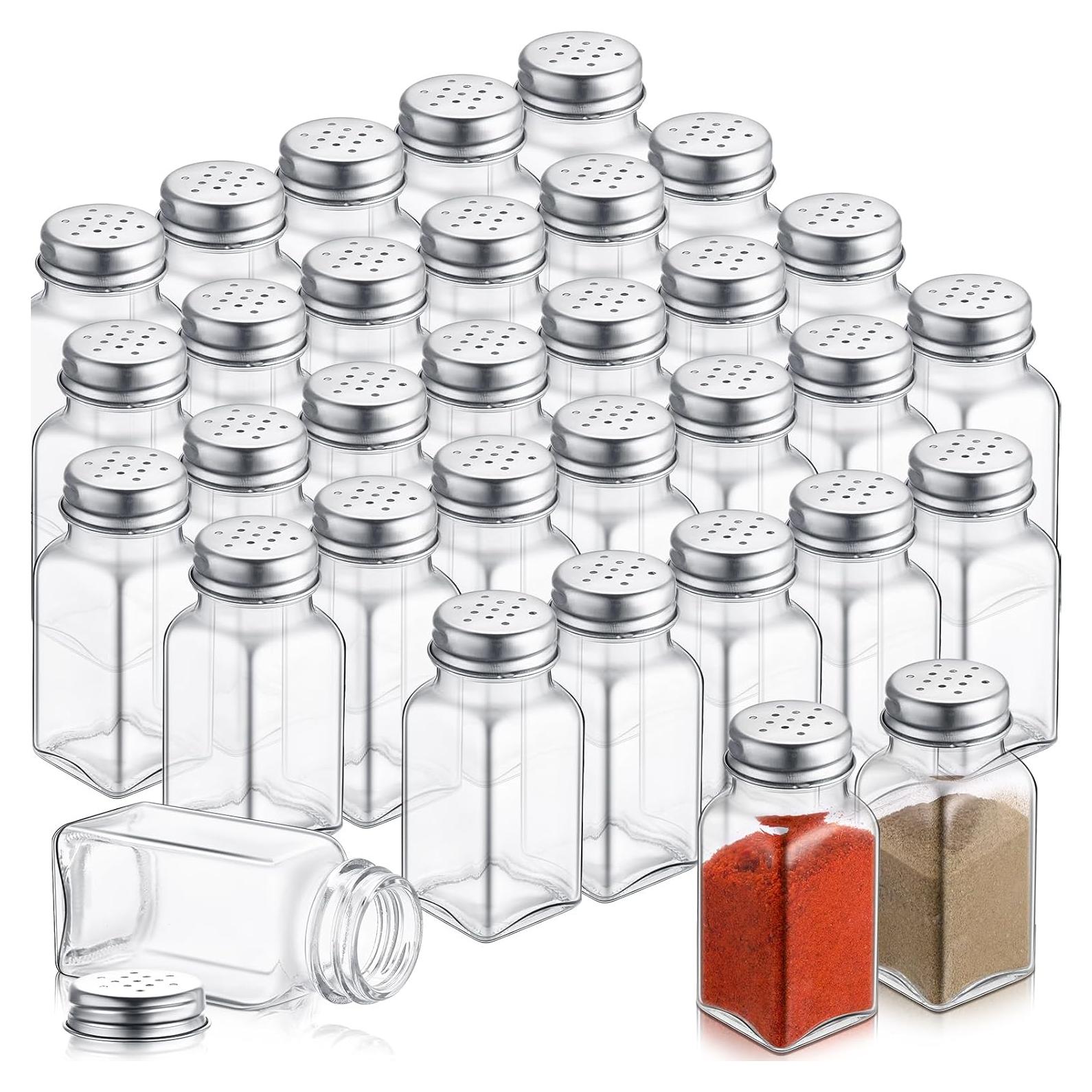 Juego de 96 Saleros y Pimenteros Zhehao de Vidrio 9 cm