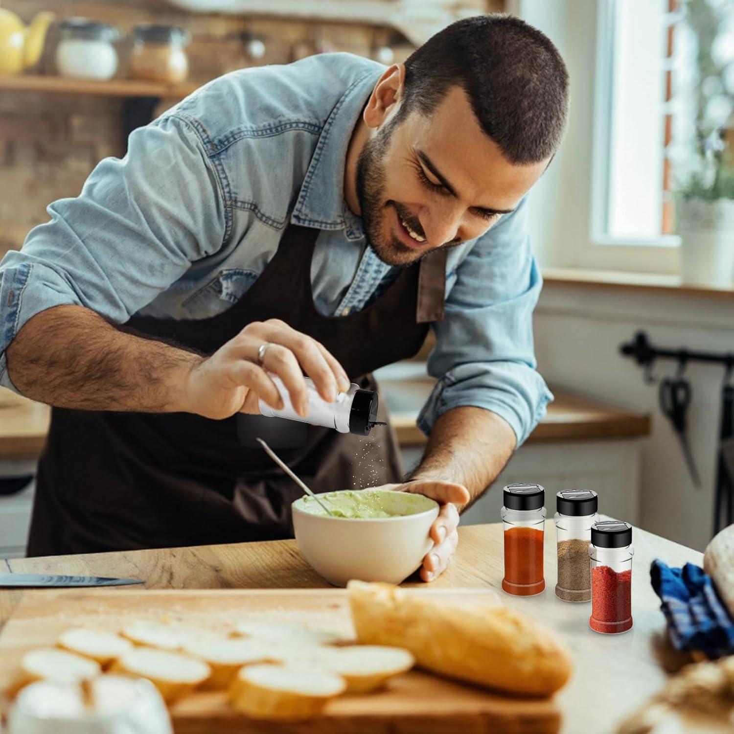 Tarros de Especias Plástico Ysglory 36 Piezas 90ml Transparentes