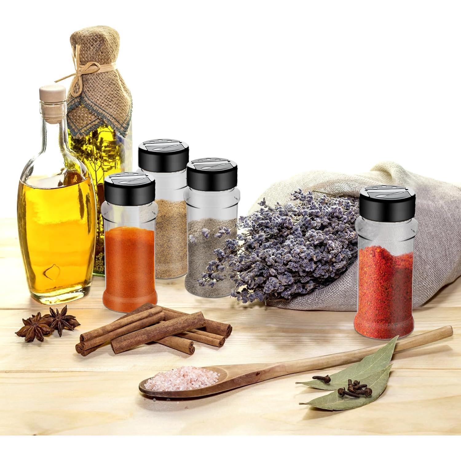 Tarros de Especias Plástico Ysglory 36 Piezas 90ml Transparentes