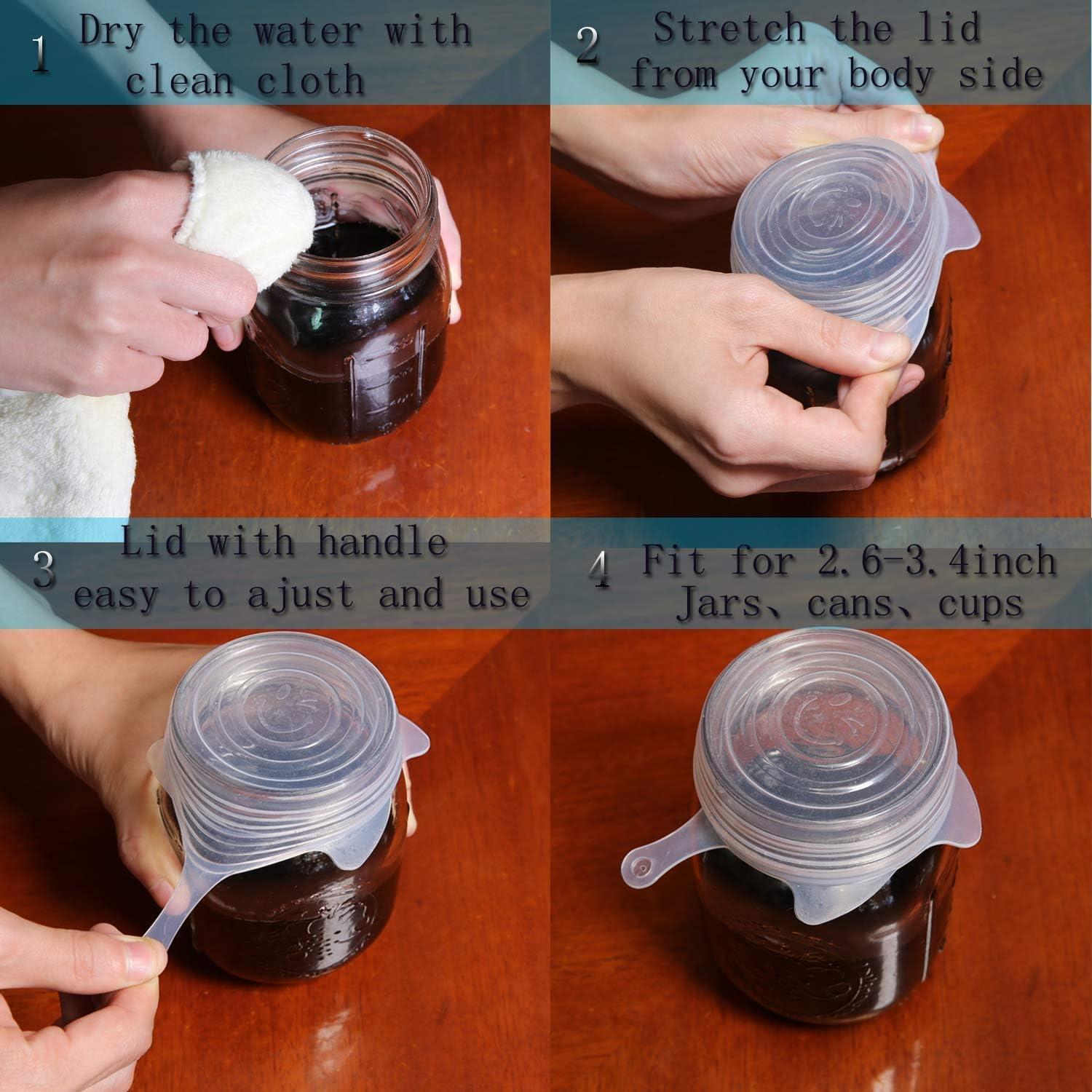 Tapa de Silicona Estirable Ulrolc 5 Pack 6.35 cm Reutilizables