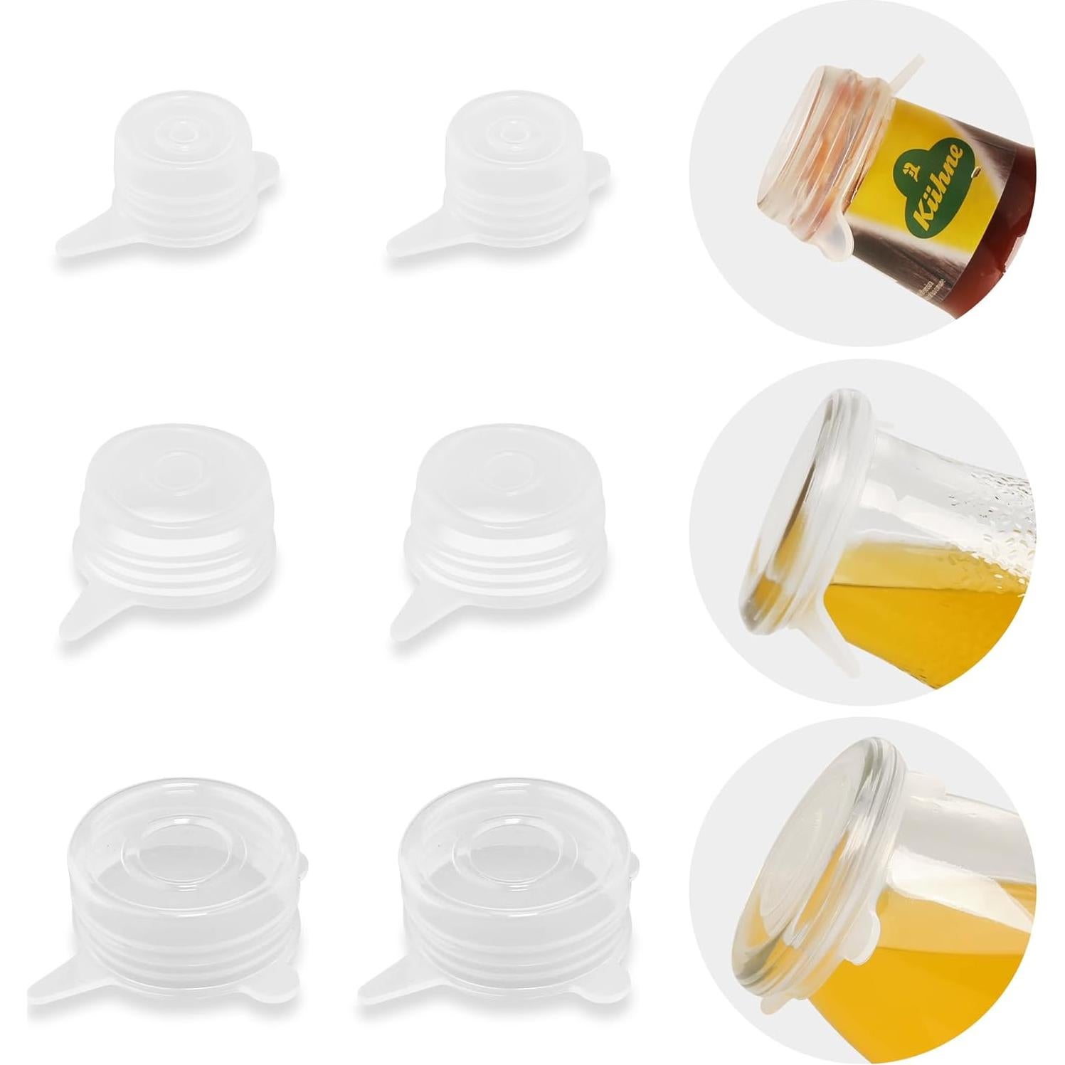 Tapa de Silicona Estirable Walgett - 6 Piezas, 3 Tamaños