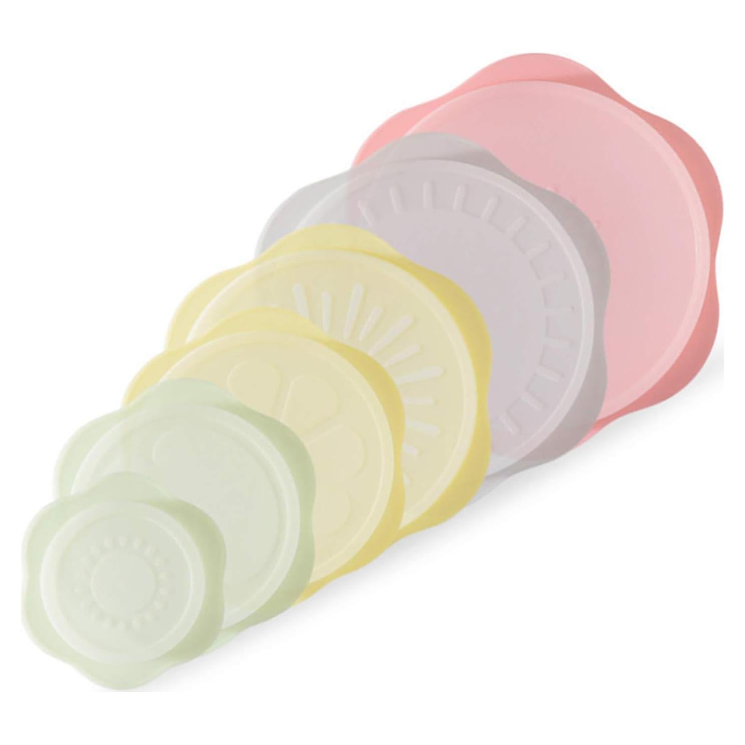 Juego de 6 Tapas de Silicona Comais para Alimentos Multicolor