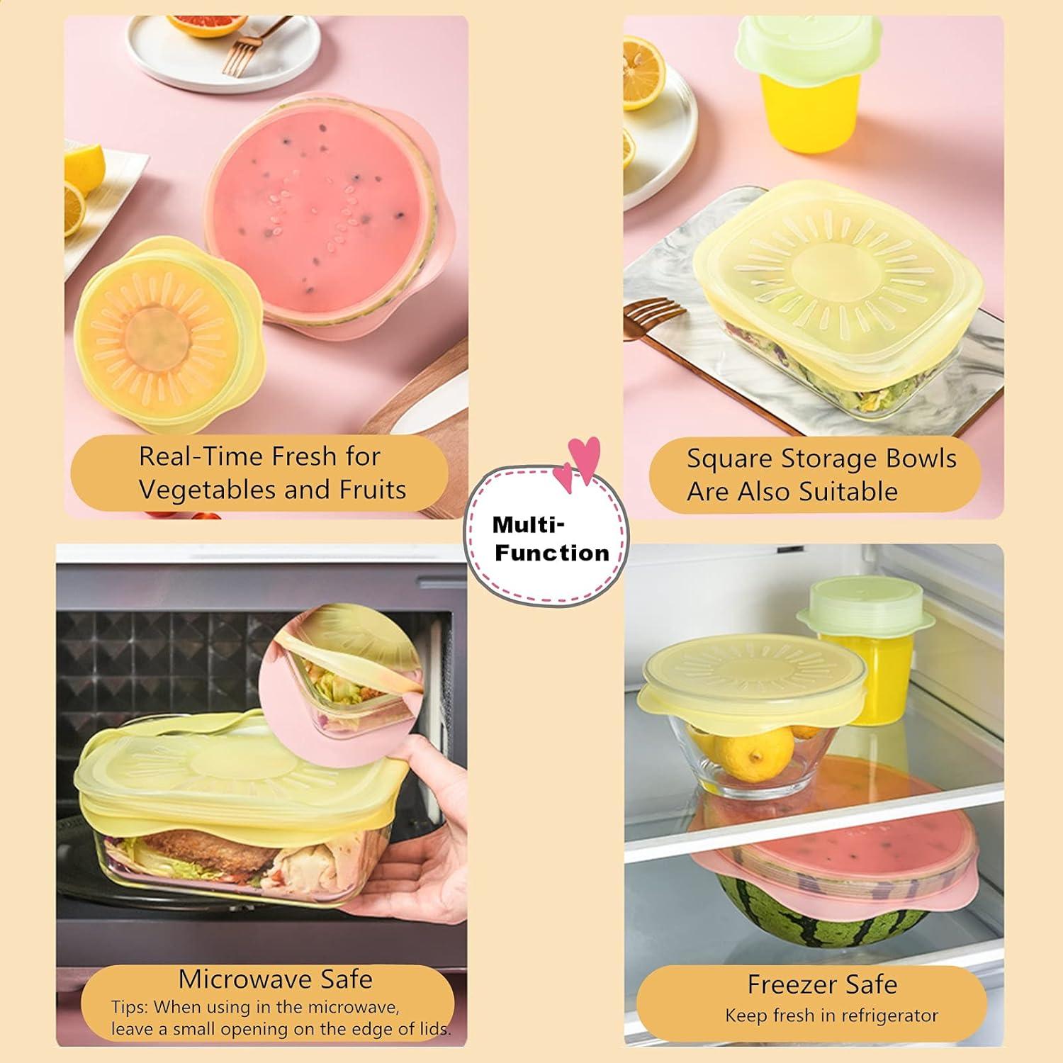 Juego de 6 Tapas de Silicona Comais para Alimentos Multicolor