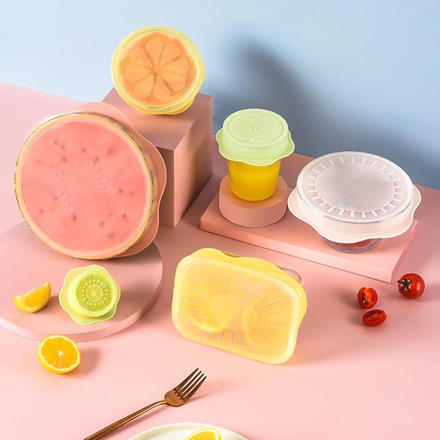 Juego de 6 Tapas de Silicona Comais para Alimentos Multicolor