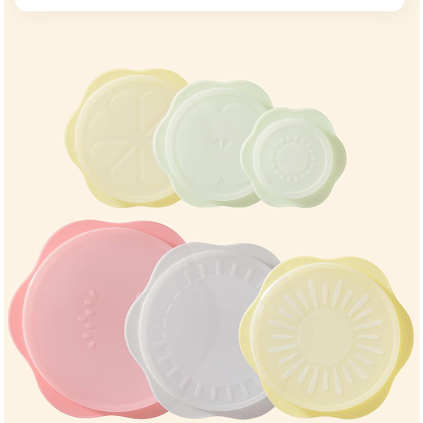 Juego de 6 Tapas de Silicona Comais para Alimentos Multicolor