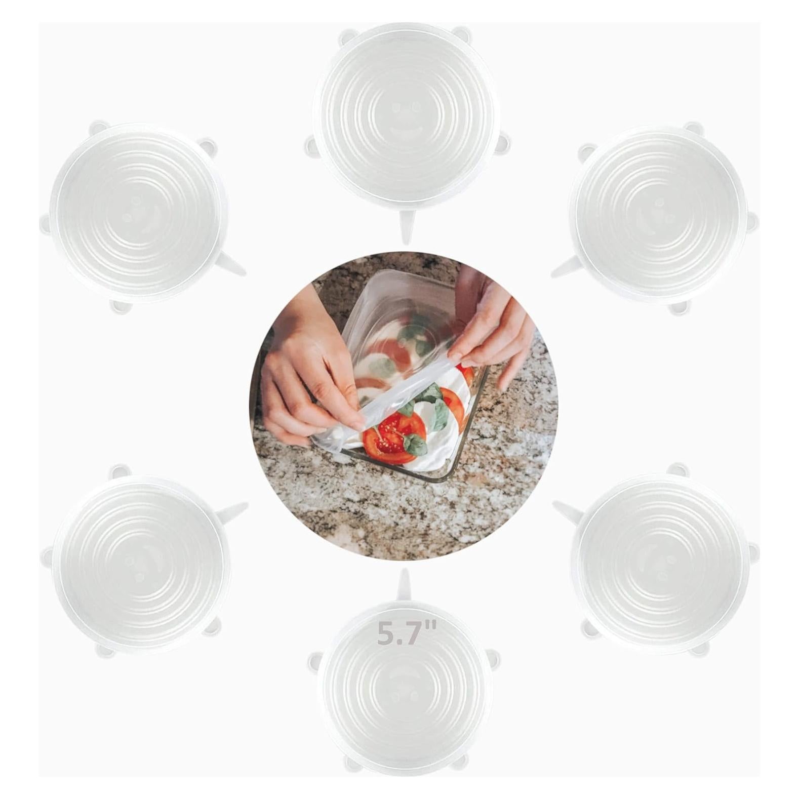 Tapas de Silicona Reutilizables altCookingHub - 6 Piezas 14 cm