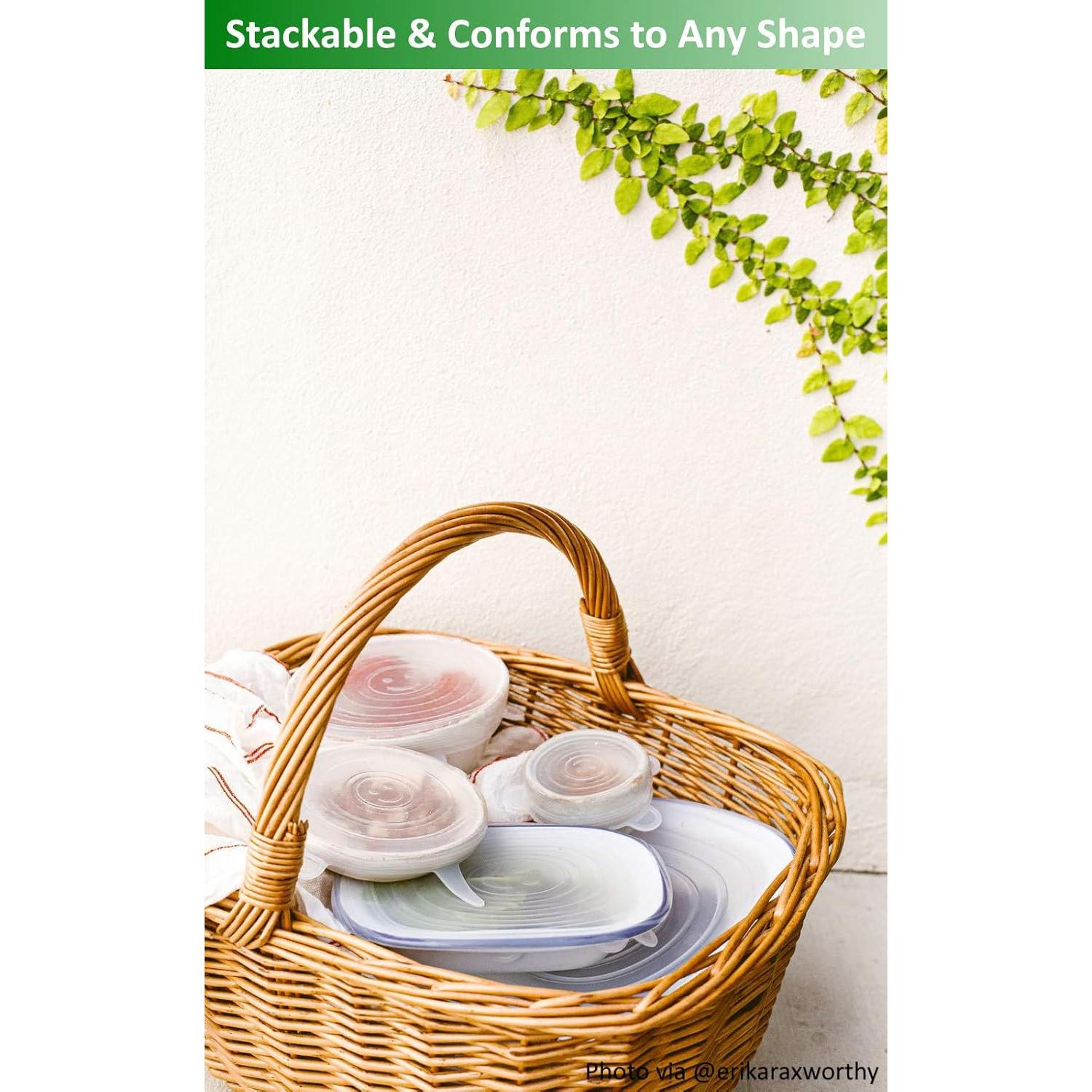 Tapas de Silicona Reutilizables altCookingHub - 6 Piezas 14 cm