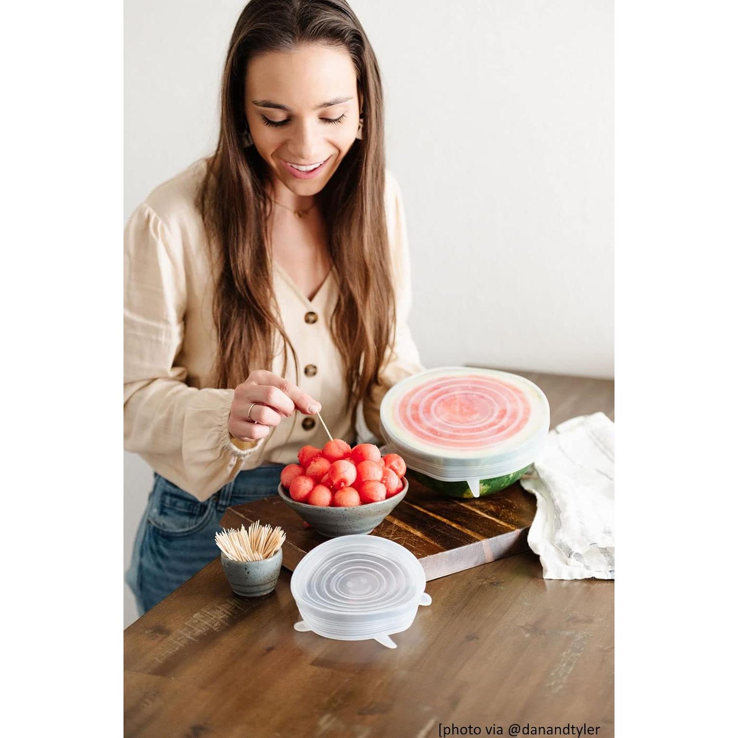 Tapas de Silicona Reutilizables altCookingHub - 6 Piezas 14 cm