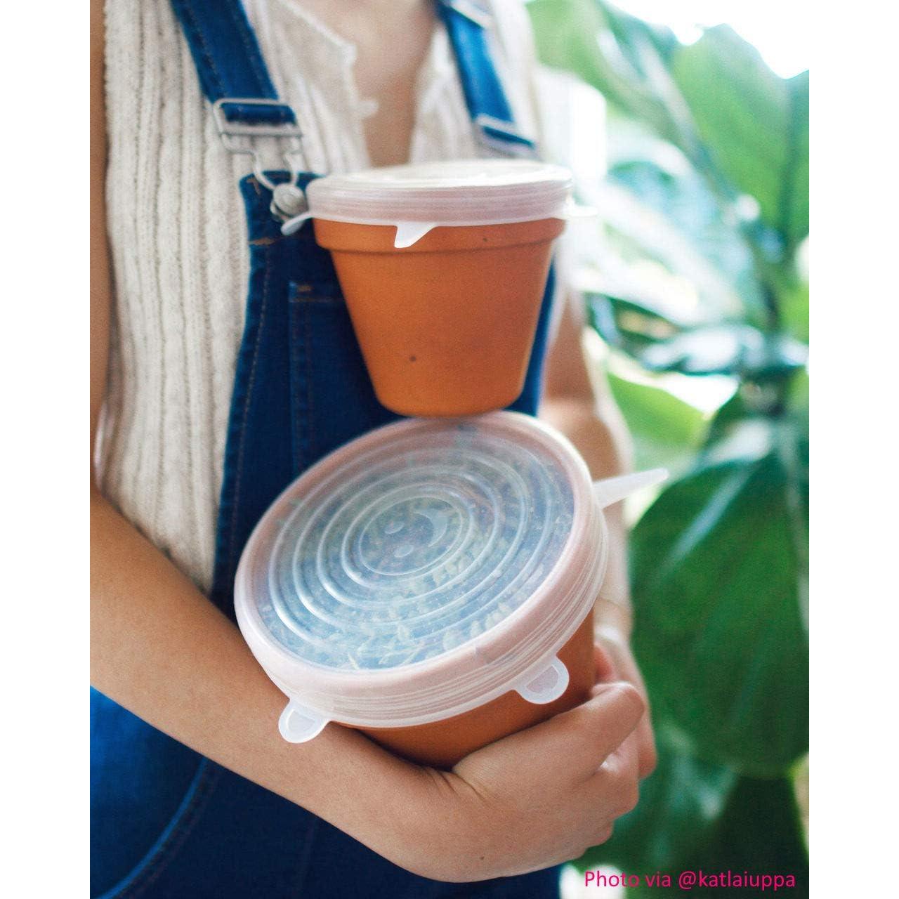 Tapas de Silicona Reutilizables altCookingHub - 6 Piezas 14 cm