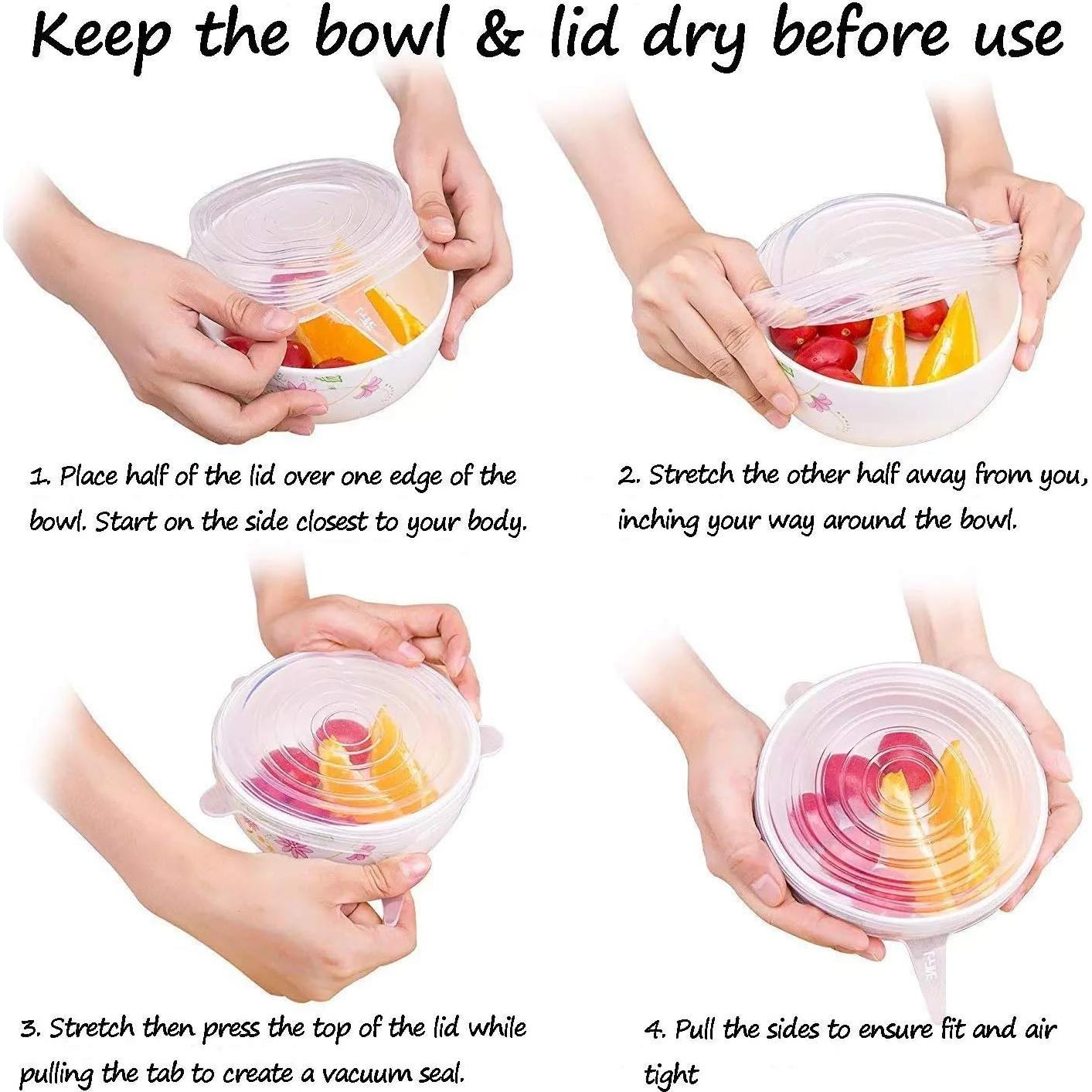 Tapas de Silicona Reutilizables altCookingHub - 6 Piezas 14 cm