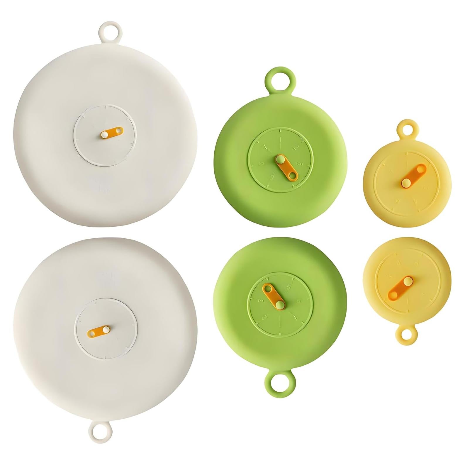 Juego de 6 Tapas de Silicona Reutilizables Wotrip - Multicolor