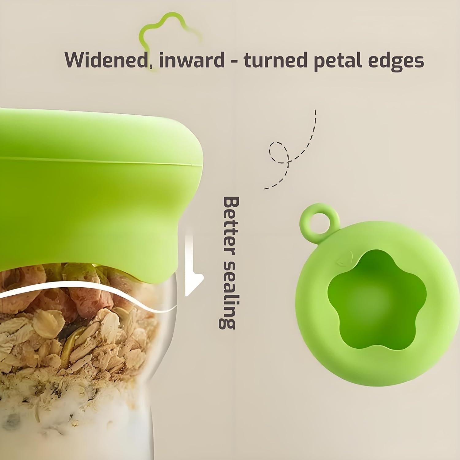 Juego de 6 Tapas de Silicona Reutilizables Wotrip - Multicolor