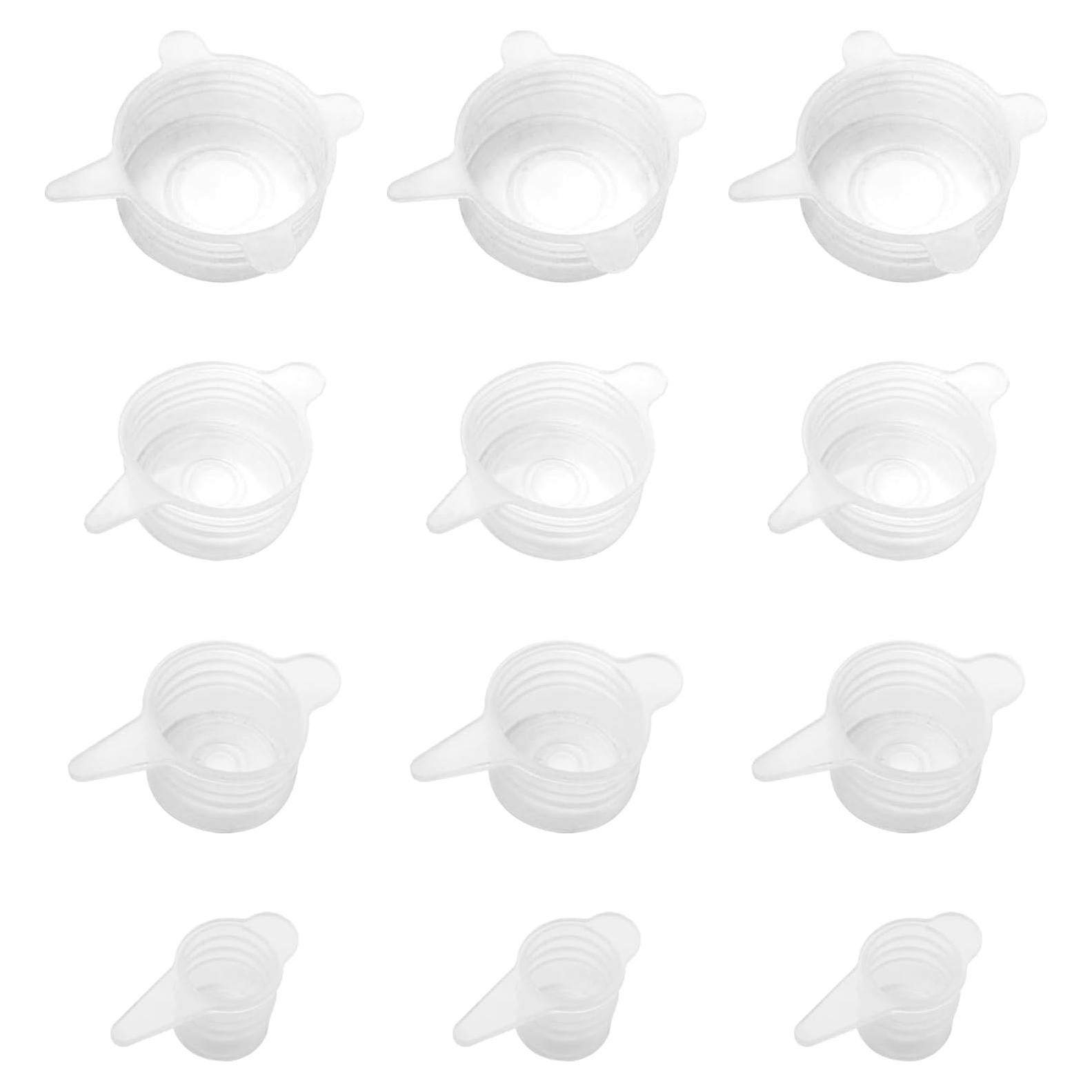 Tapas de Silicona Estirables MingQiEven - 12 Piezas, 4 Tamaños