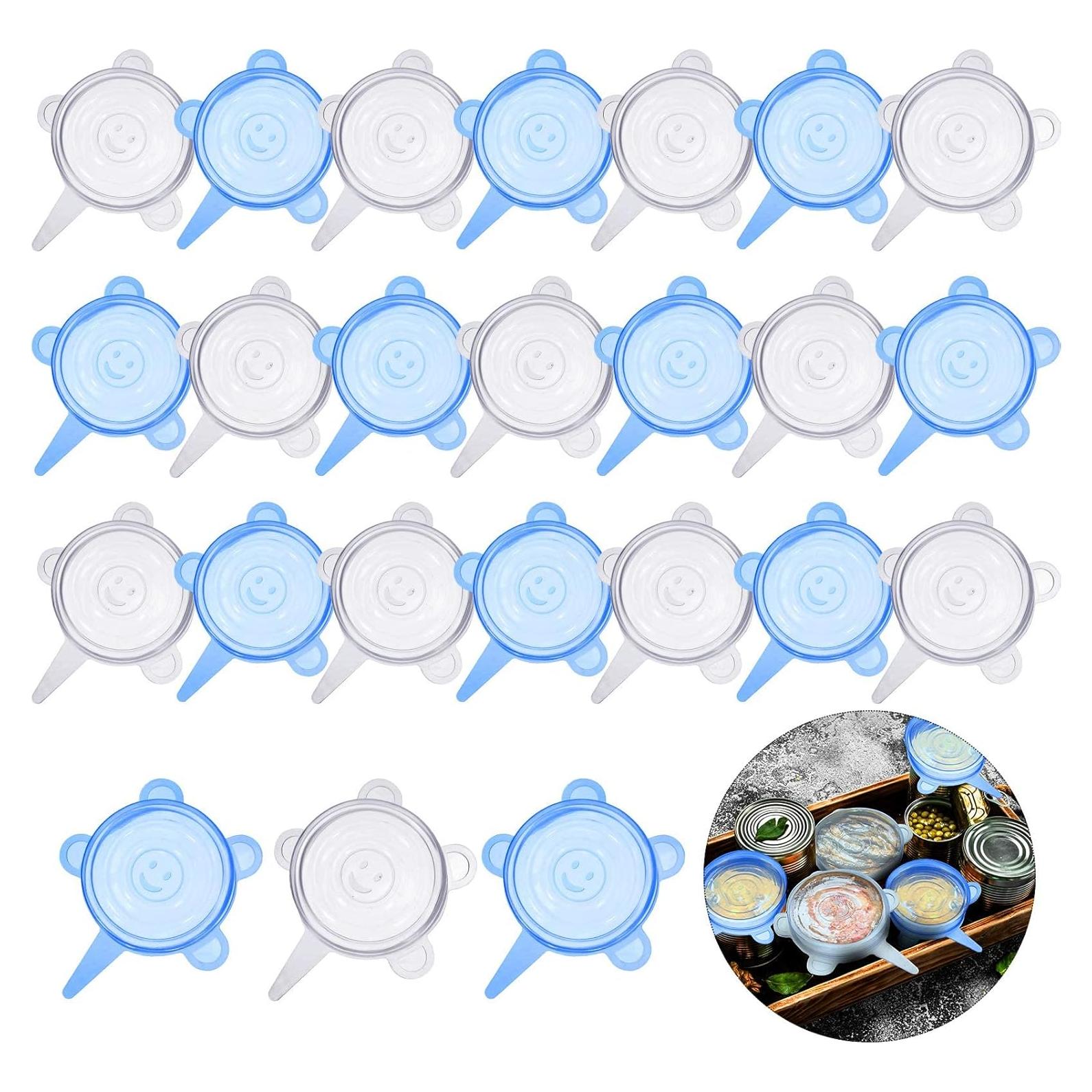 Patelai 24 Piezas Tapas de Silicona Estirables para Alimentos