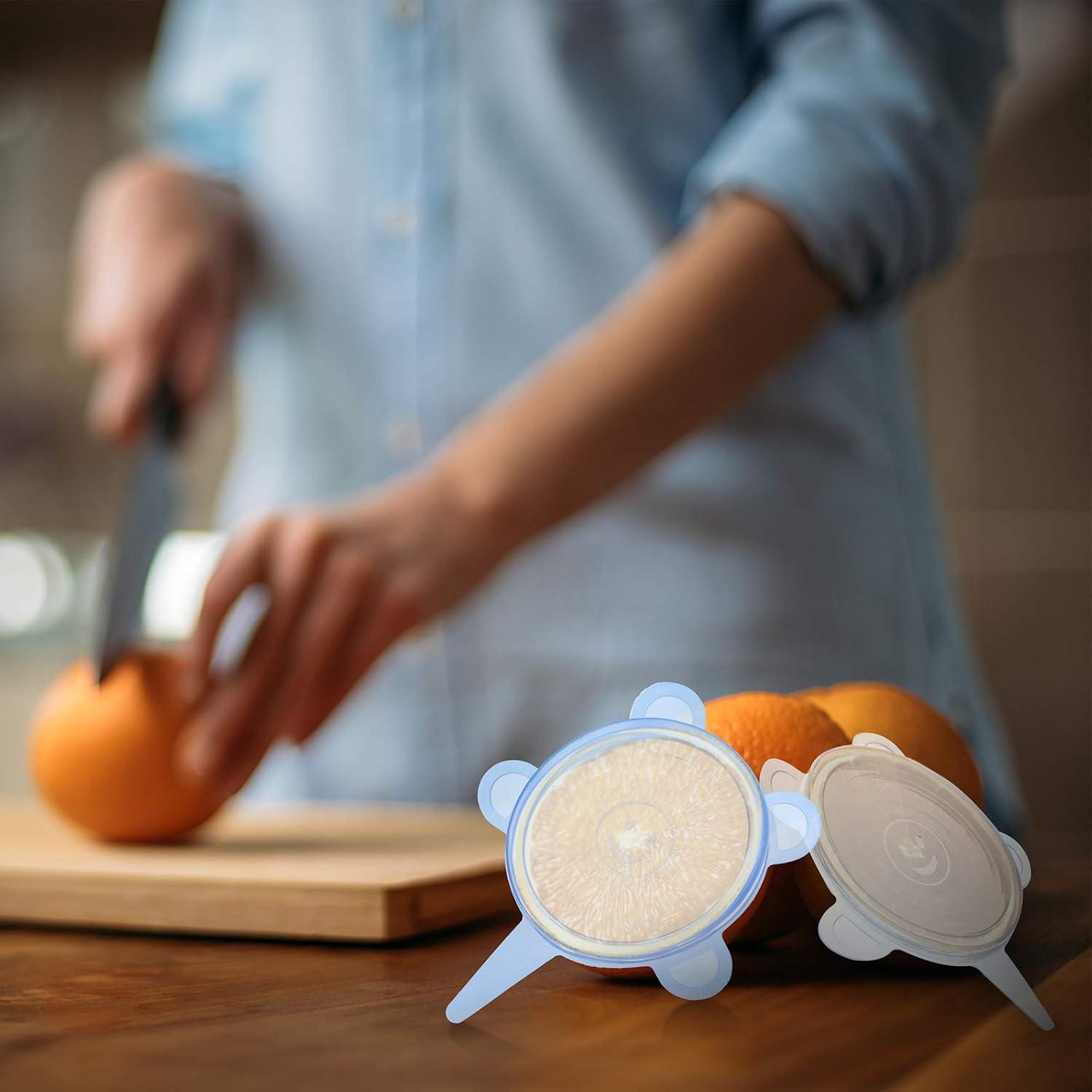 Patelai 24 Piezas Tapas de Silicona Estirables para Alimentos