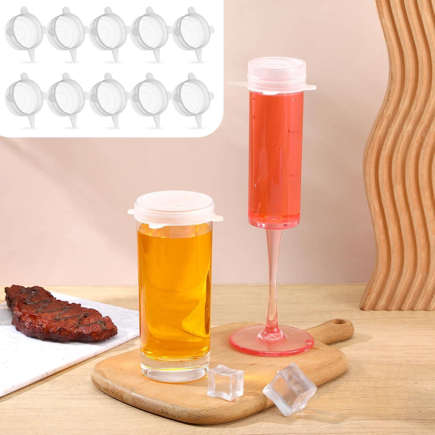 10 Tapas de Silicona Neyauo Estirables 5 cm Reutilizables