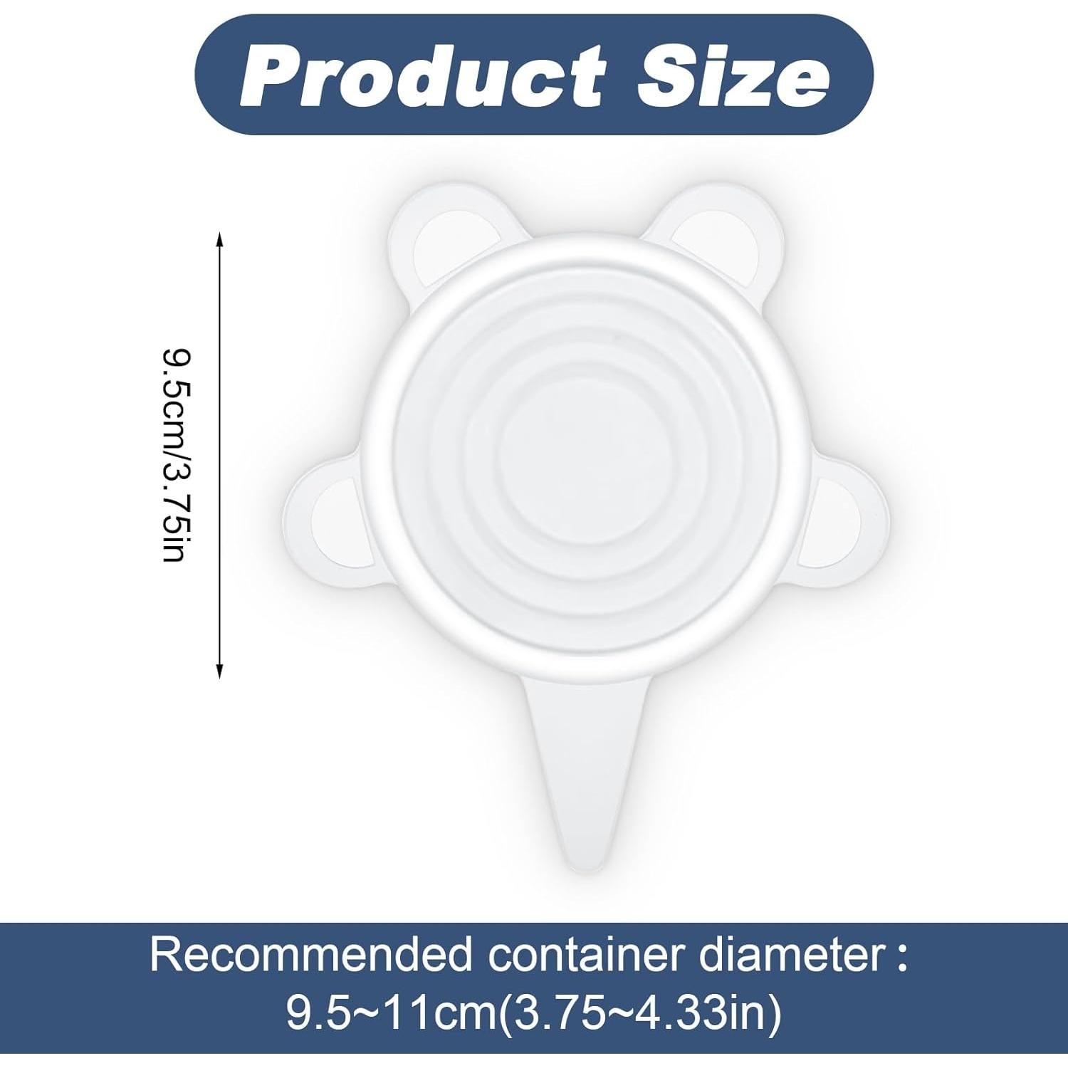 2 Tapas de Silicona Estirables Xinjoduz 9.5 cm Reutilizables