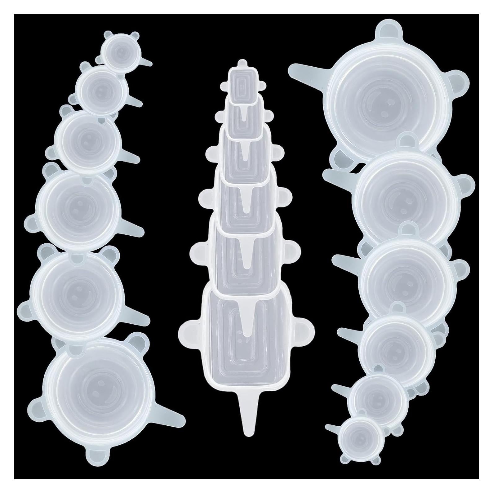 Set de 18 Tapas de Silicona Reutilizables Cubicozy - Herméticas