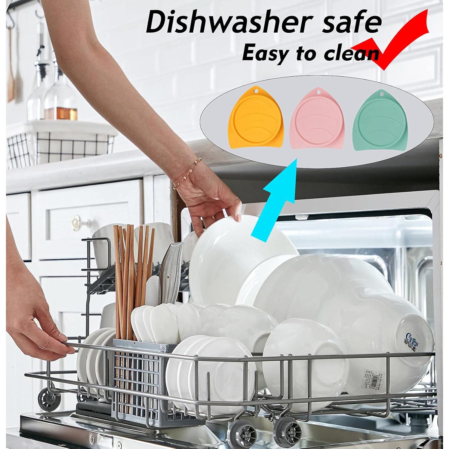 Paquete de 3 tapas de silicona reutilizables Kwispel 7.54 cm