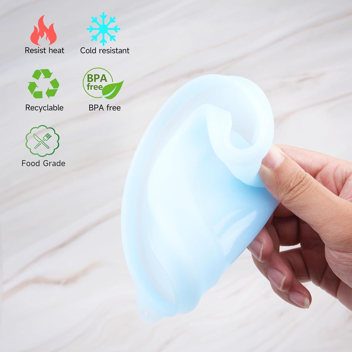 Paquete de 4 tapas de silicona Purekra para tazones 18 oz