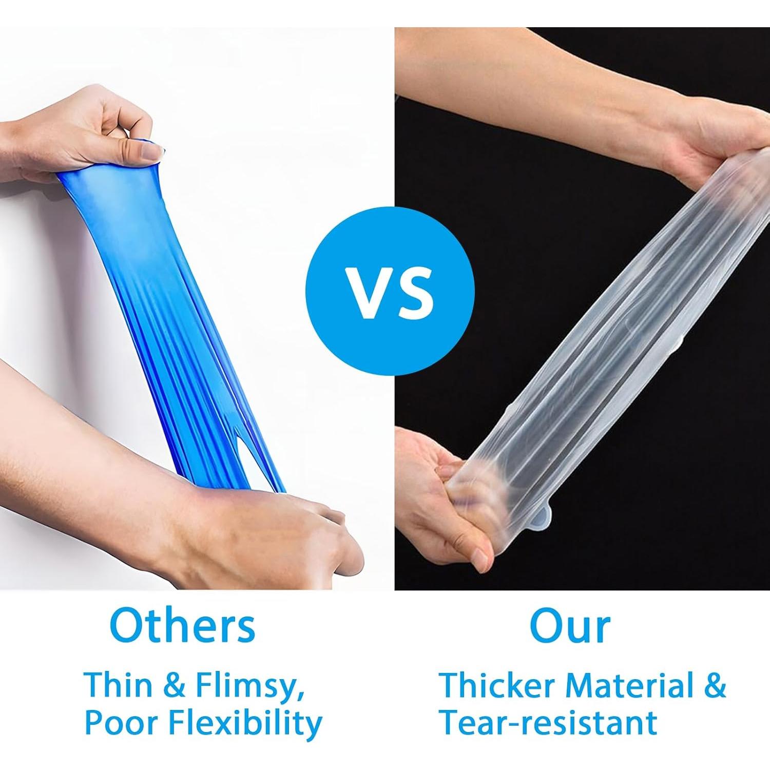 6 Tapas de Silicona Estirables Bntyok - Redondas, Reutilizables