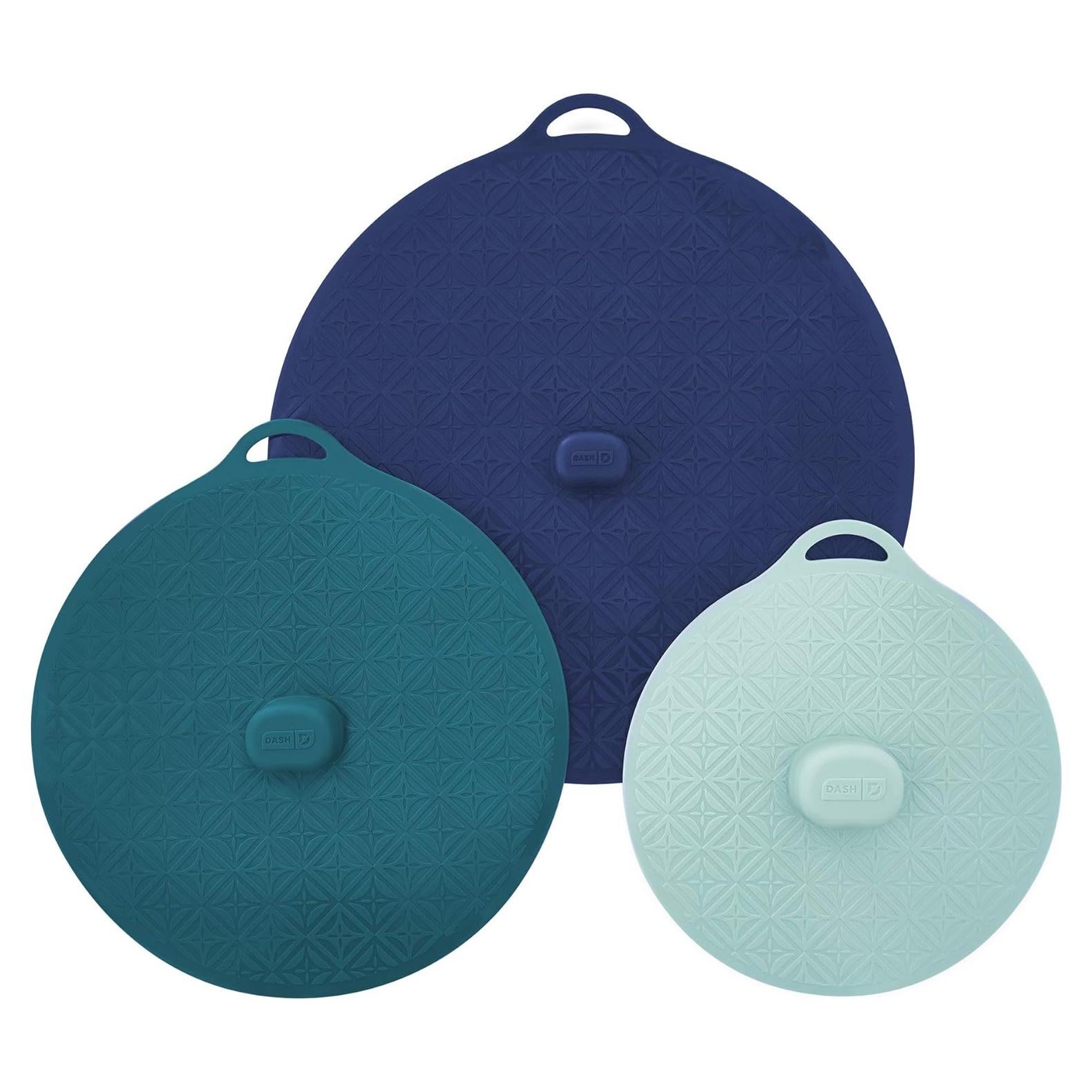 Tapa de Silicona DASH 20-30 cm, Turquesa, Apta Microondas