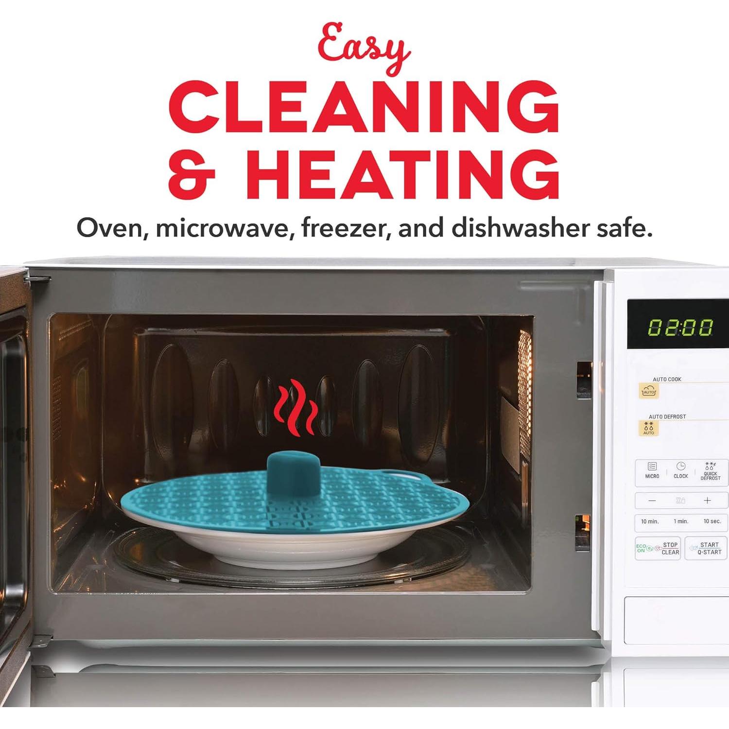 Tapa de Silicona DASH 20-30 cm, Turquesa, Apta Microondas