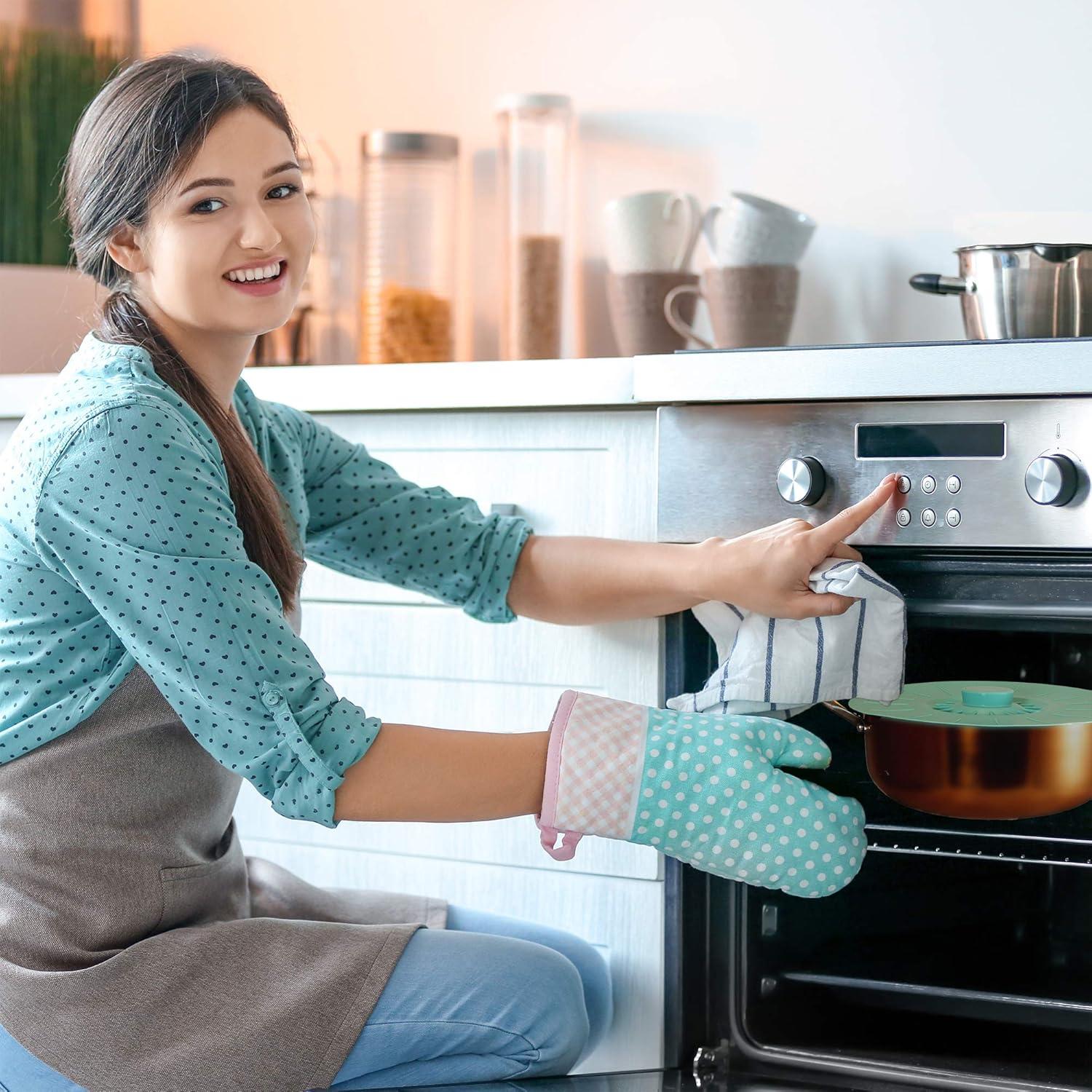 Juego de 6 Tapas de Silicona Teal Perfecto y Simple 12.7 a 30.5 cm