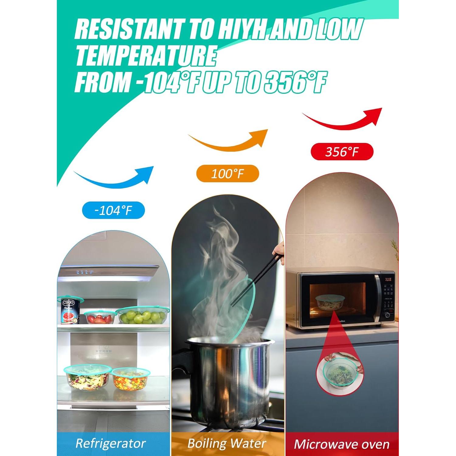 Tapas de Silicona Reutilizables Genérico 5PCS para Alimentos