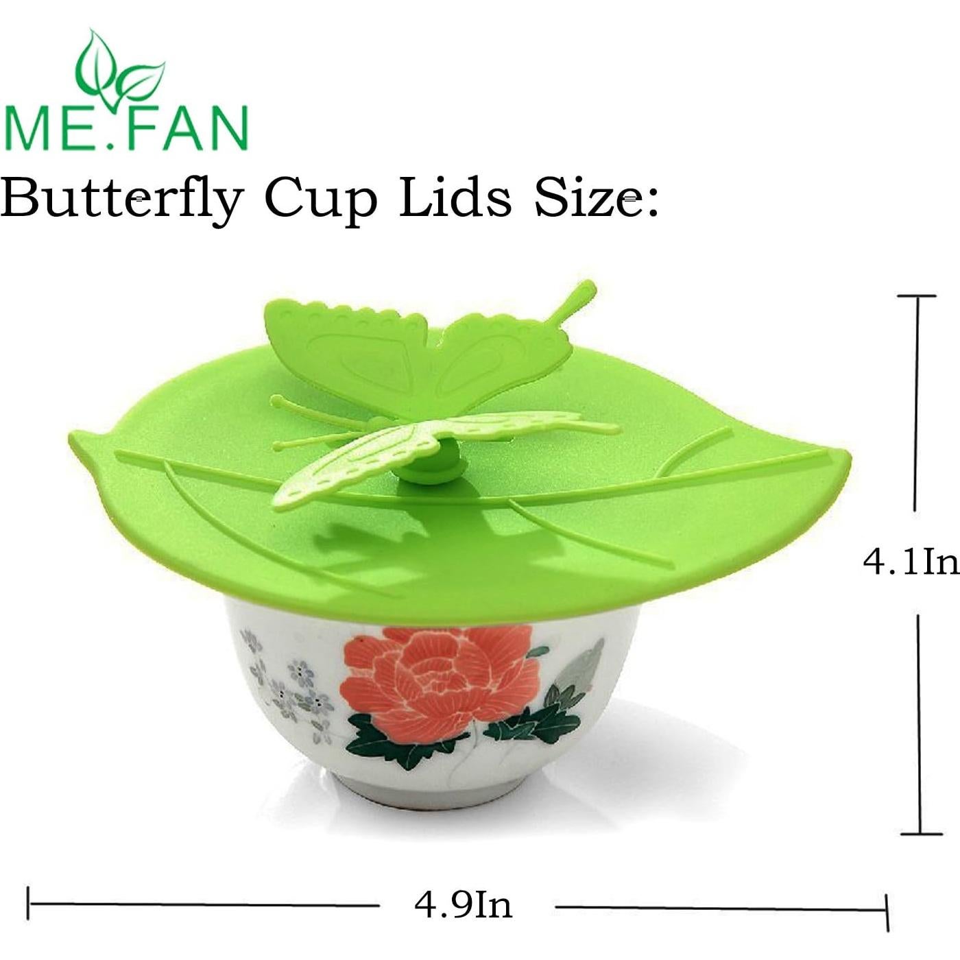 Tapa de Silicona ME.FAN - Set de 6 Mariposas Coloridas