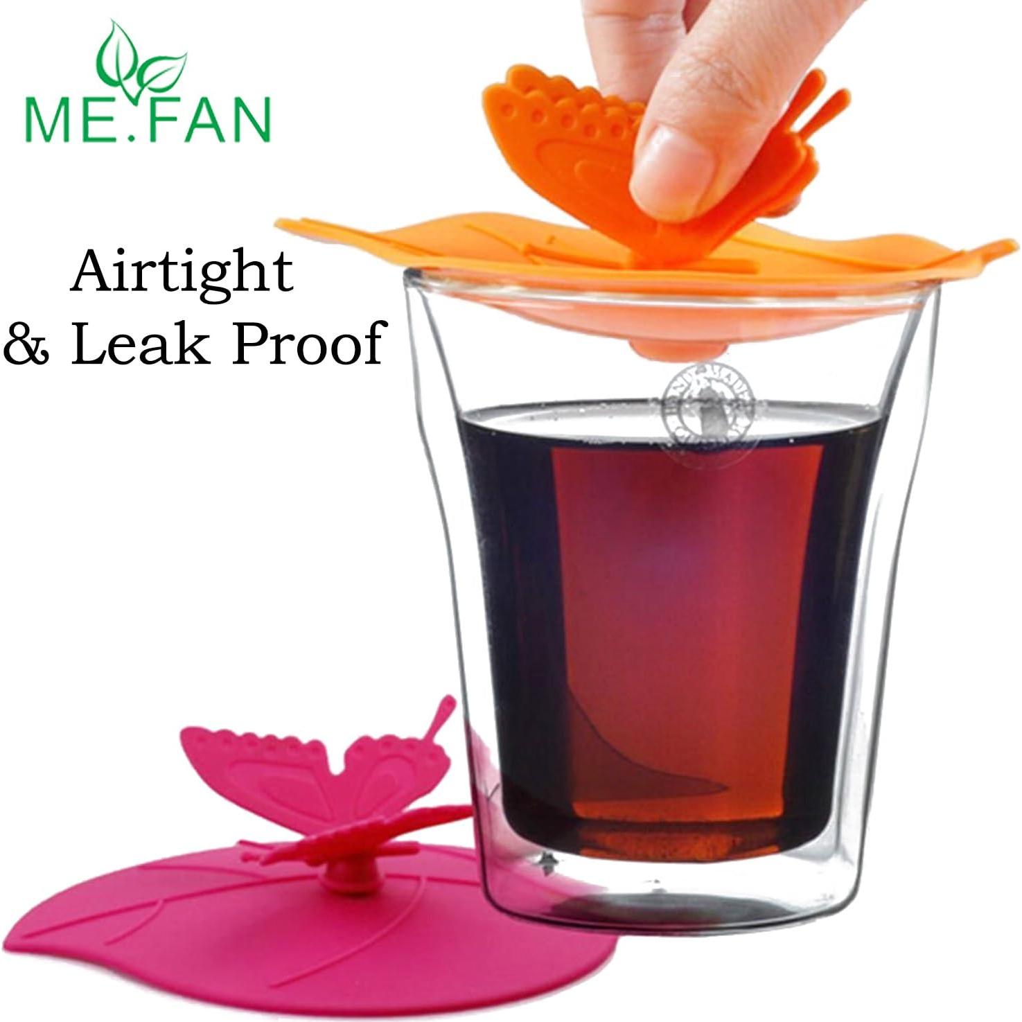 Tapa de Silicona ME.FAN - Set de 6 Mariposas Coloridas