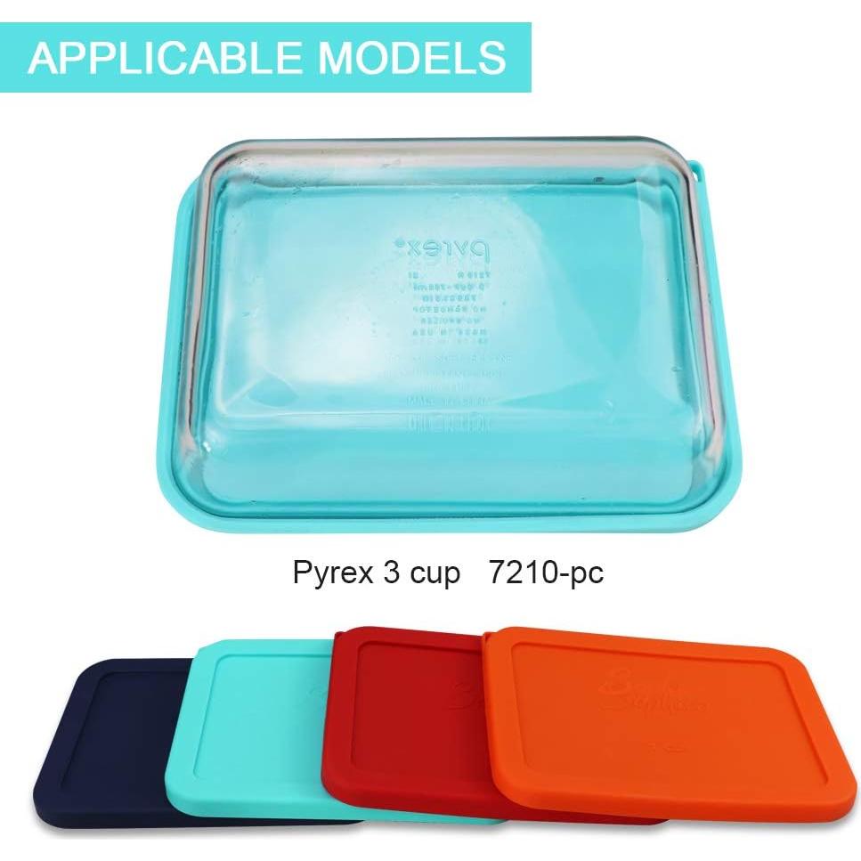 Cubierta de Silicona Rectangular 3 Tazas SOPHICO Menta 2 Pzas