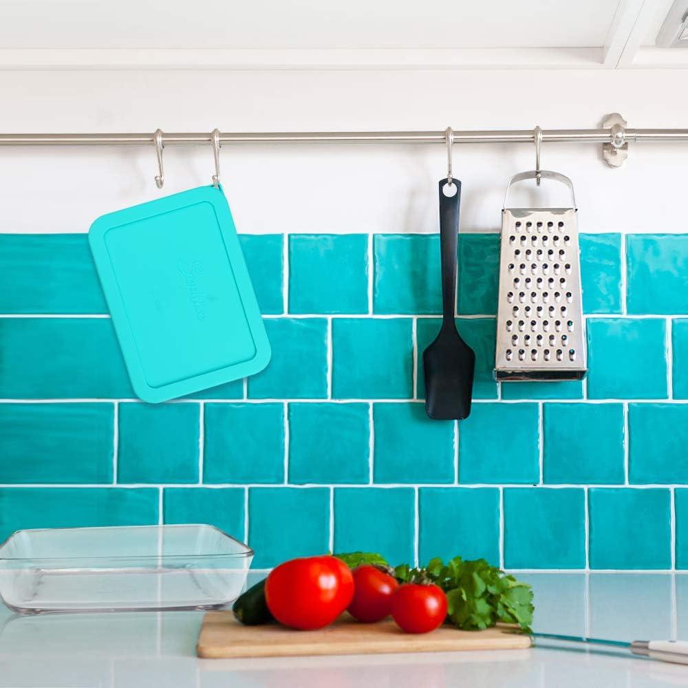 Cubierta de Silicona Rectangular 3 Tazas SOPHICO Menta 2 Pzas