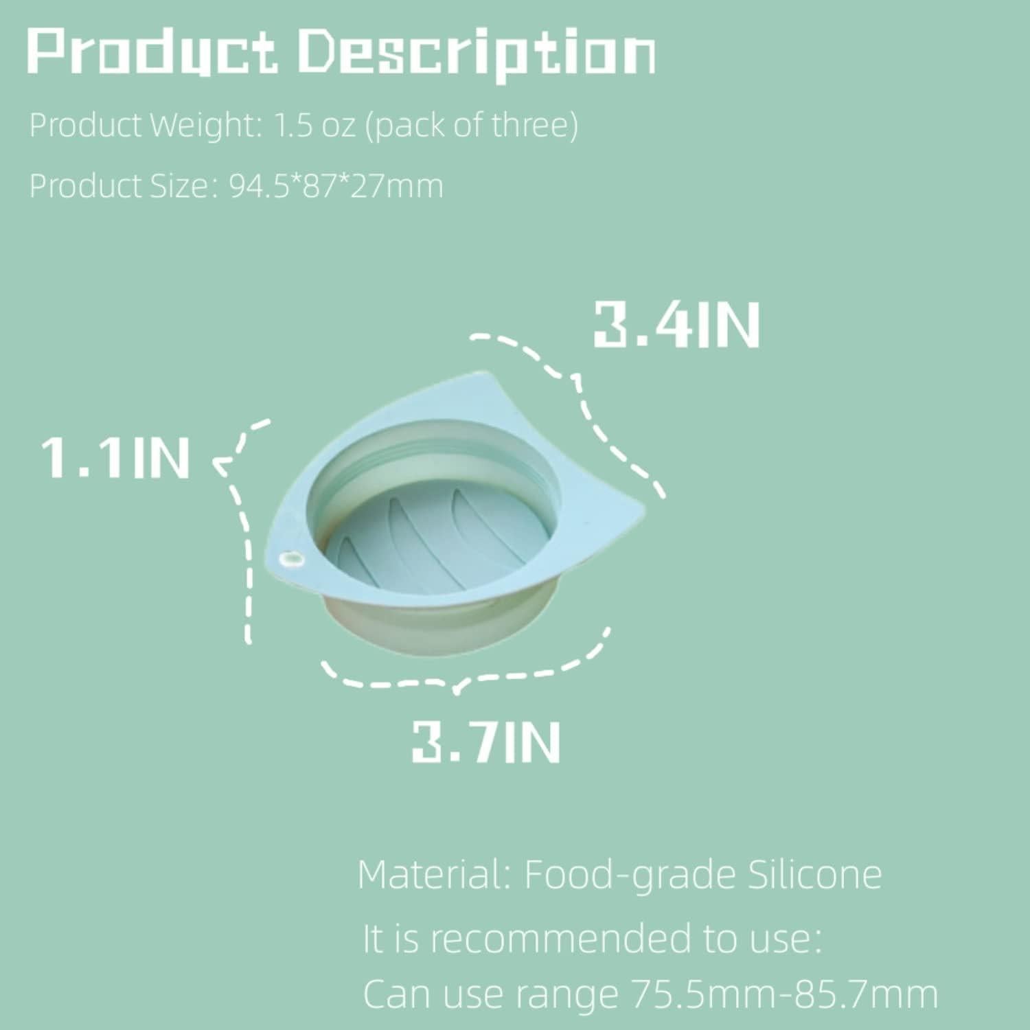 Tapa de Lata de Silicona PIPIPET 3 Pack para Mascotas