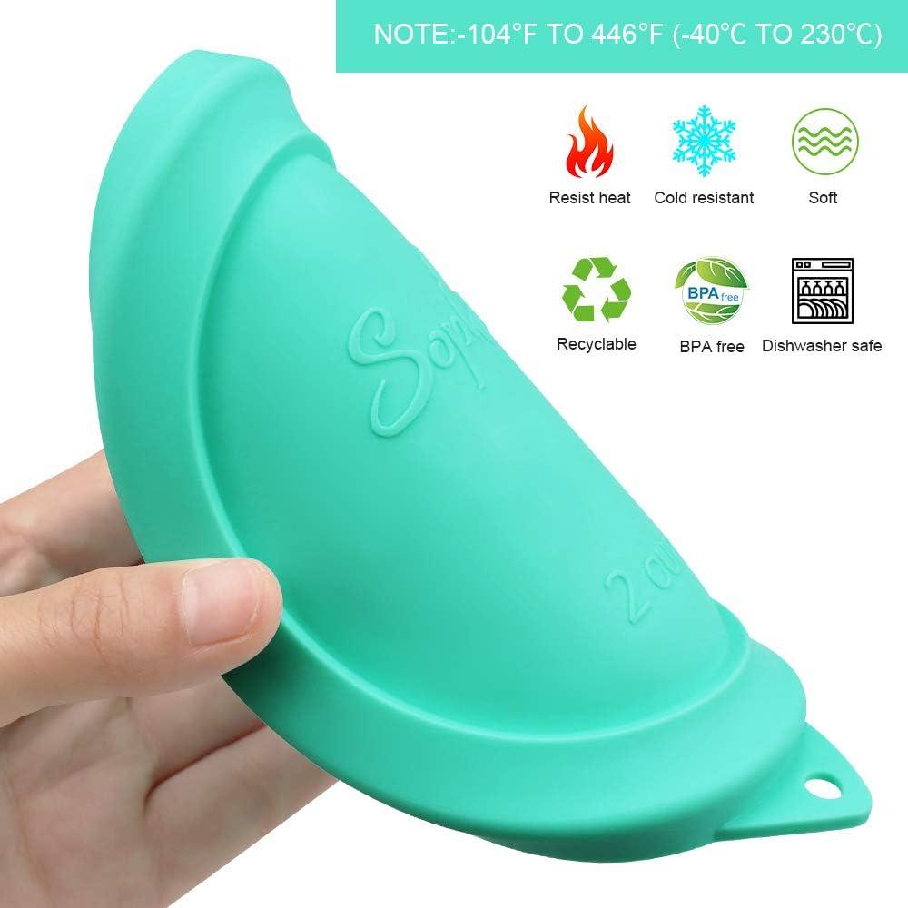 Tapa de Silicona Redonda SOPHICO 2 Tazas Azul Marino-Menta