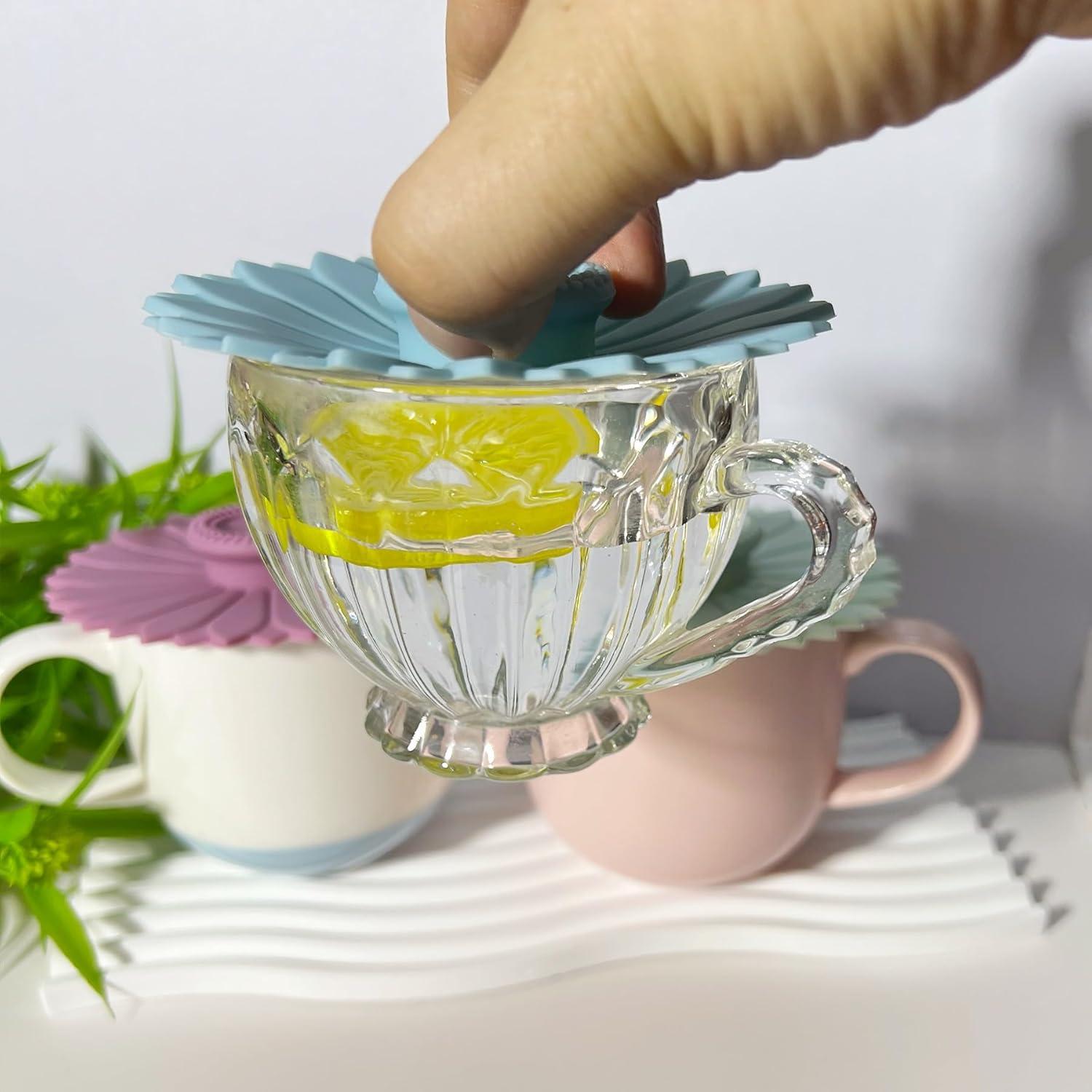 Cubiertas de Silicona MAQMAQQ para Tazas - Juego de 3 Multicolor