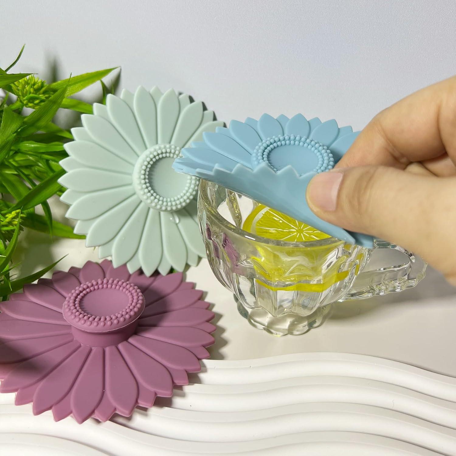 Cubiertas de Silicona MAQMAQQ para Tazas - Juego de 3 Multicolor