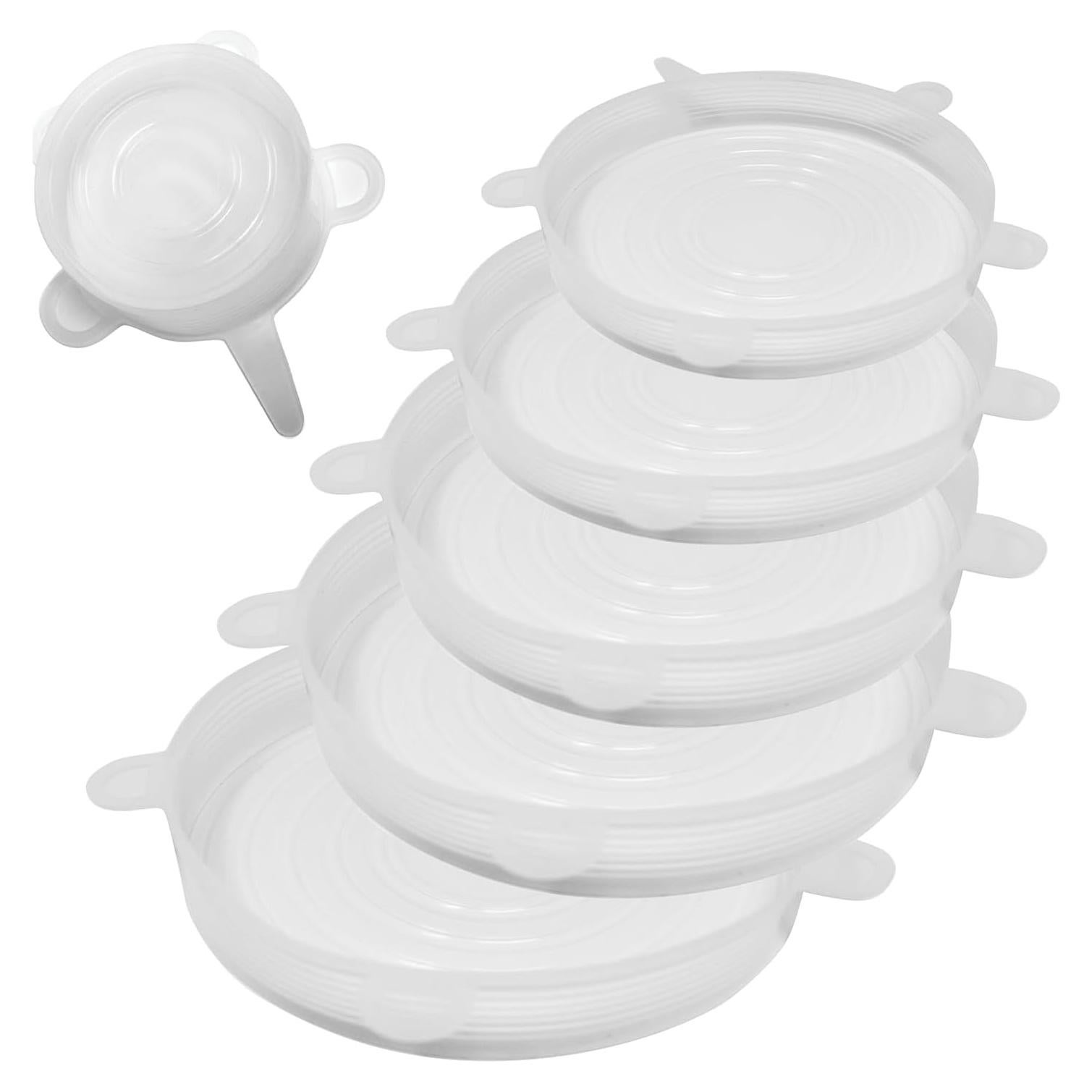 Juego de 6 Tapas Reutilizables de Silicona Norpro 6-28cm